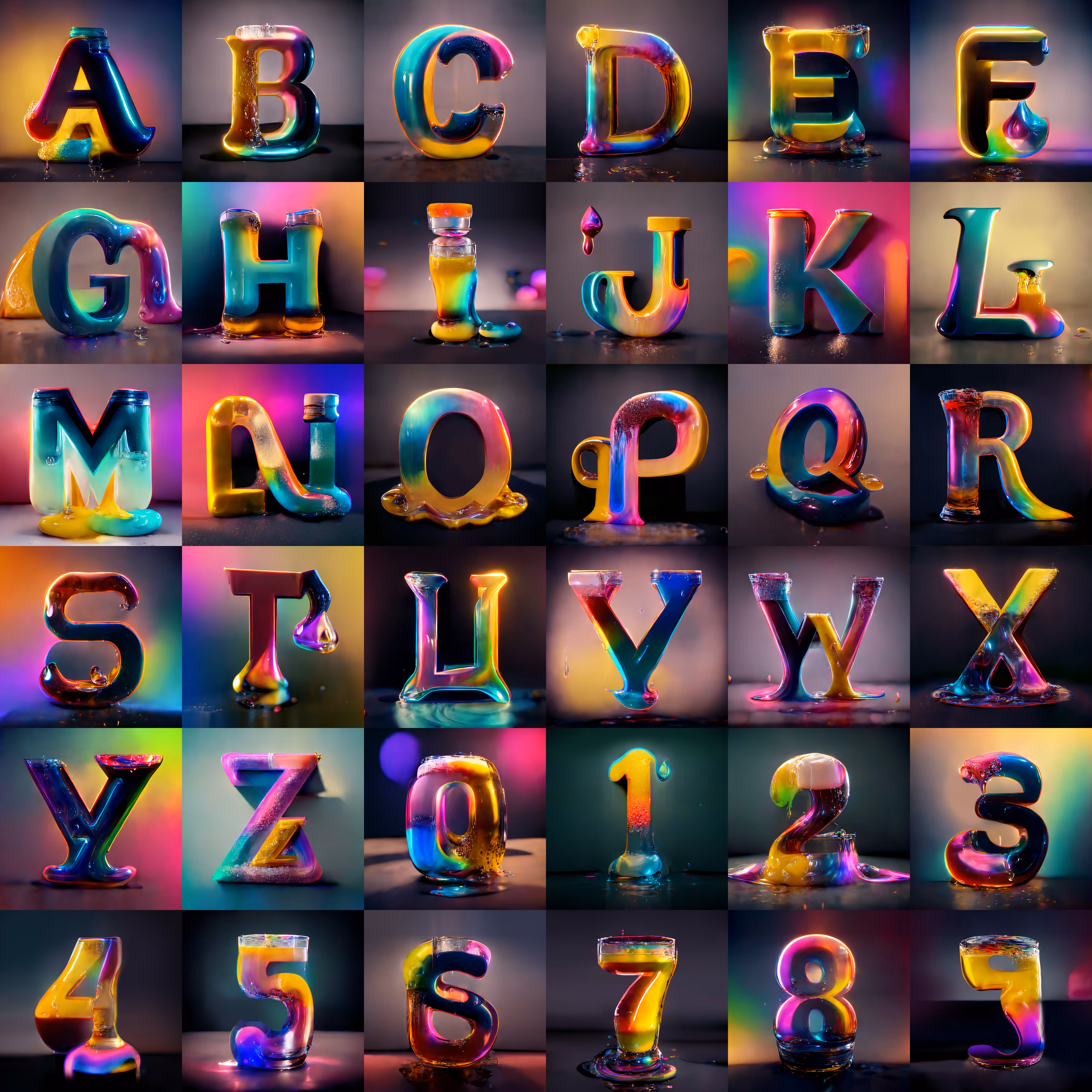 Shiny Liquid Alphabet Series - The End