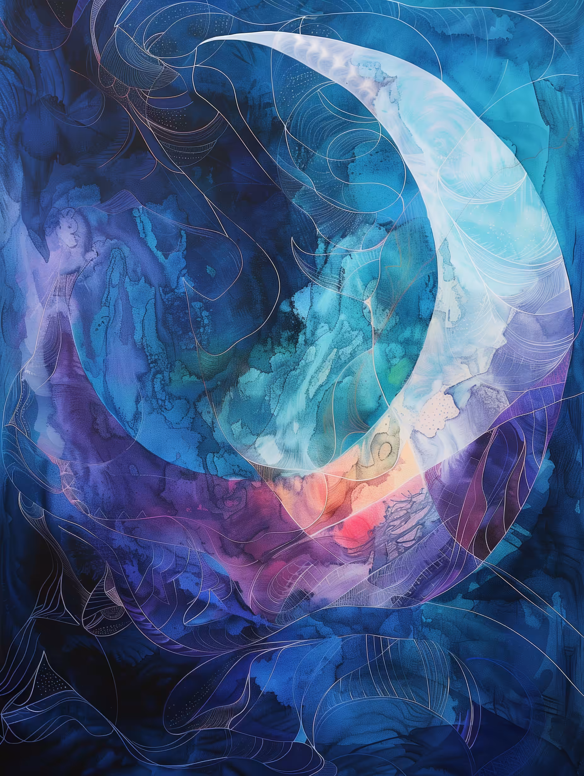 Lunar Whispers: Nightfall Embrace