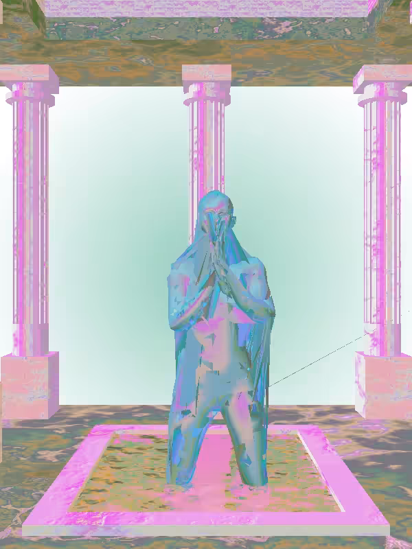 HeavenComputer: The Praying Radioactive Aqua Woman #6254