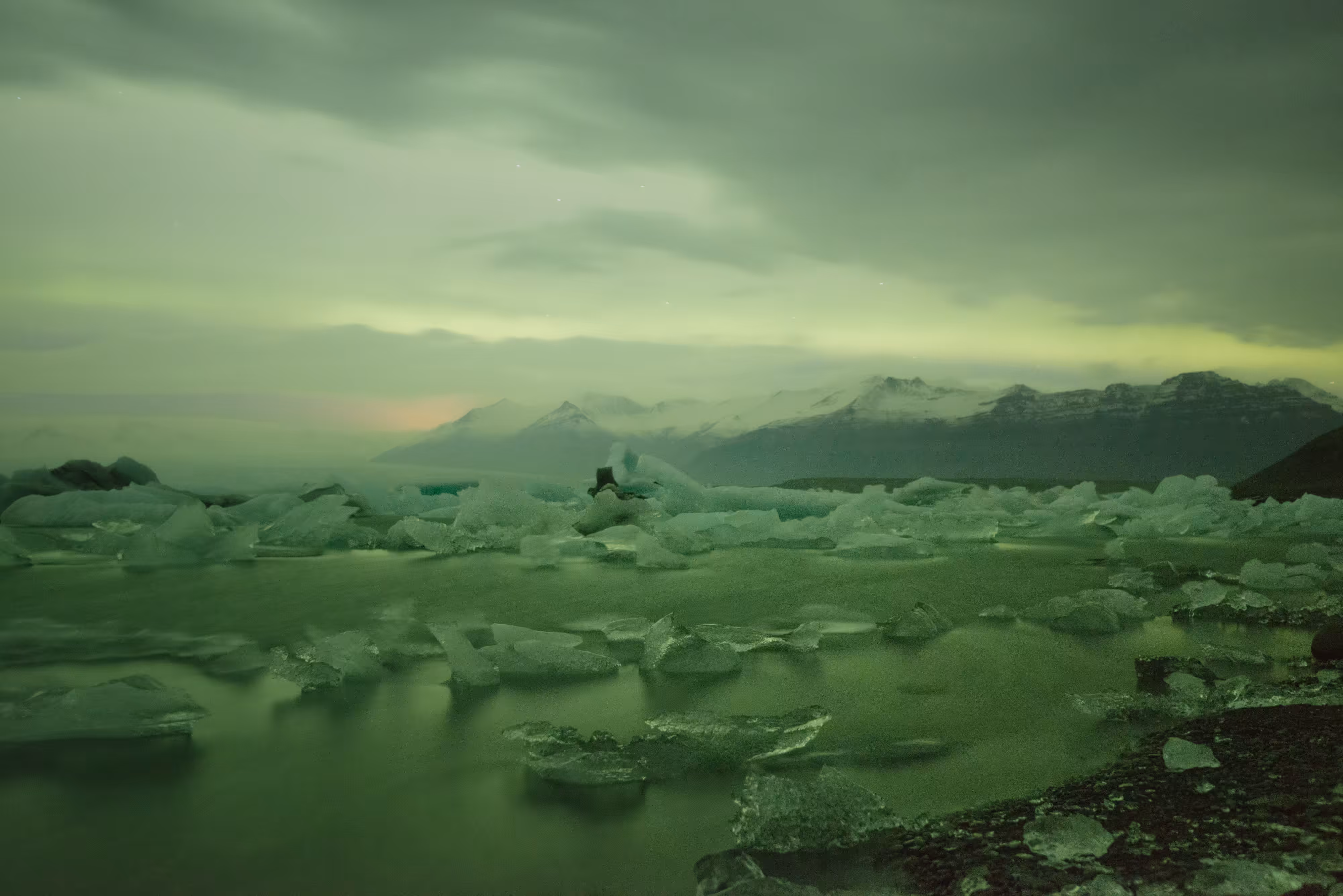 Rumors of Arctic Belonging - Overcast Auroral Twilight, Jokulsarlon