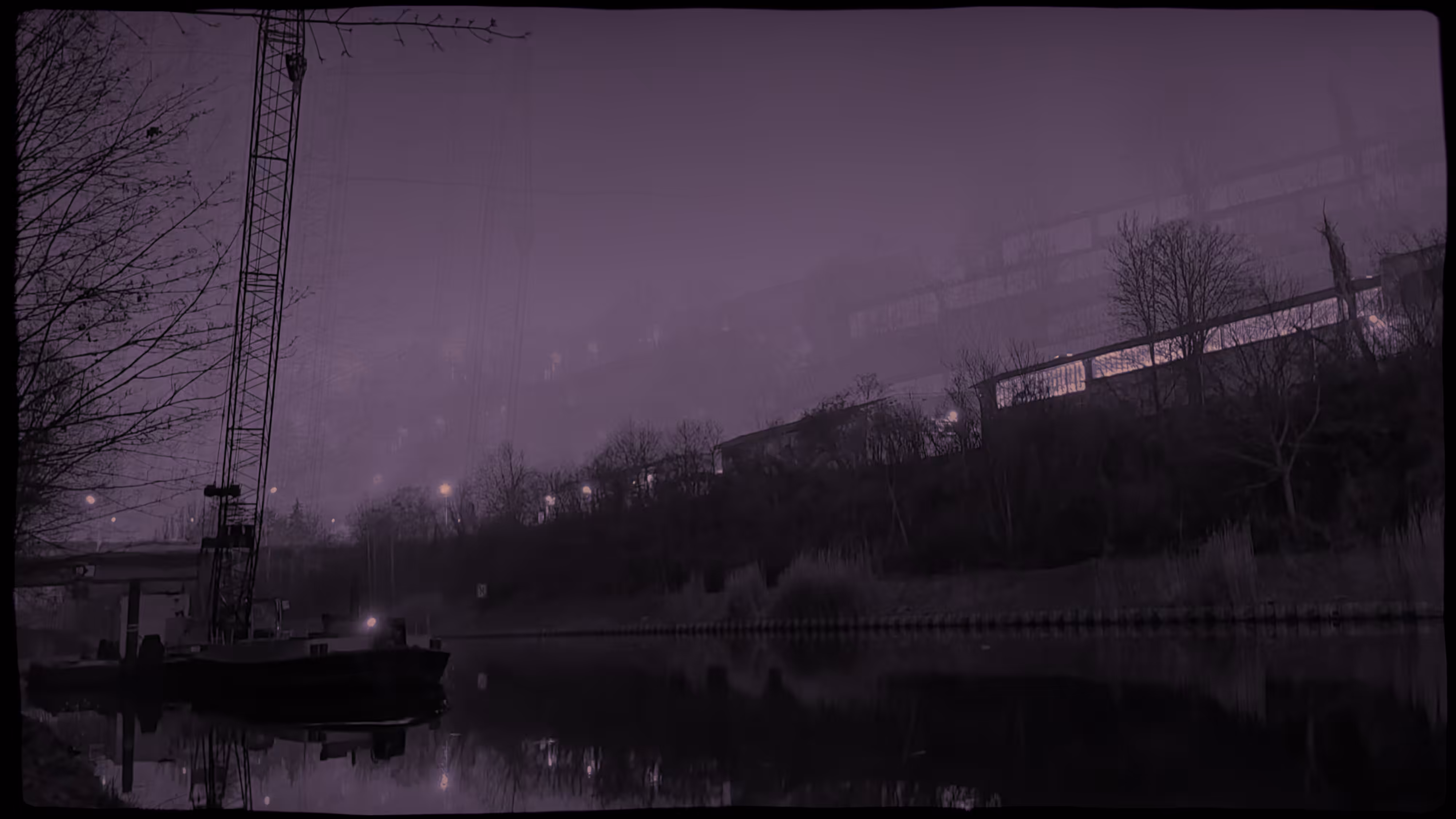 Crane At River