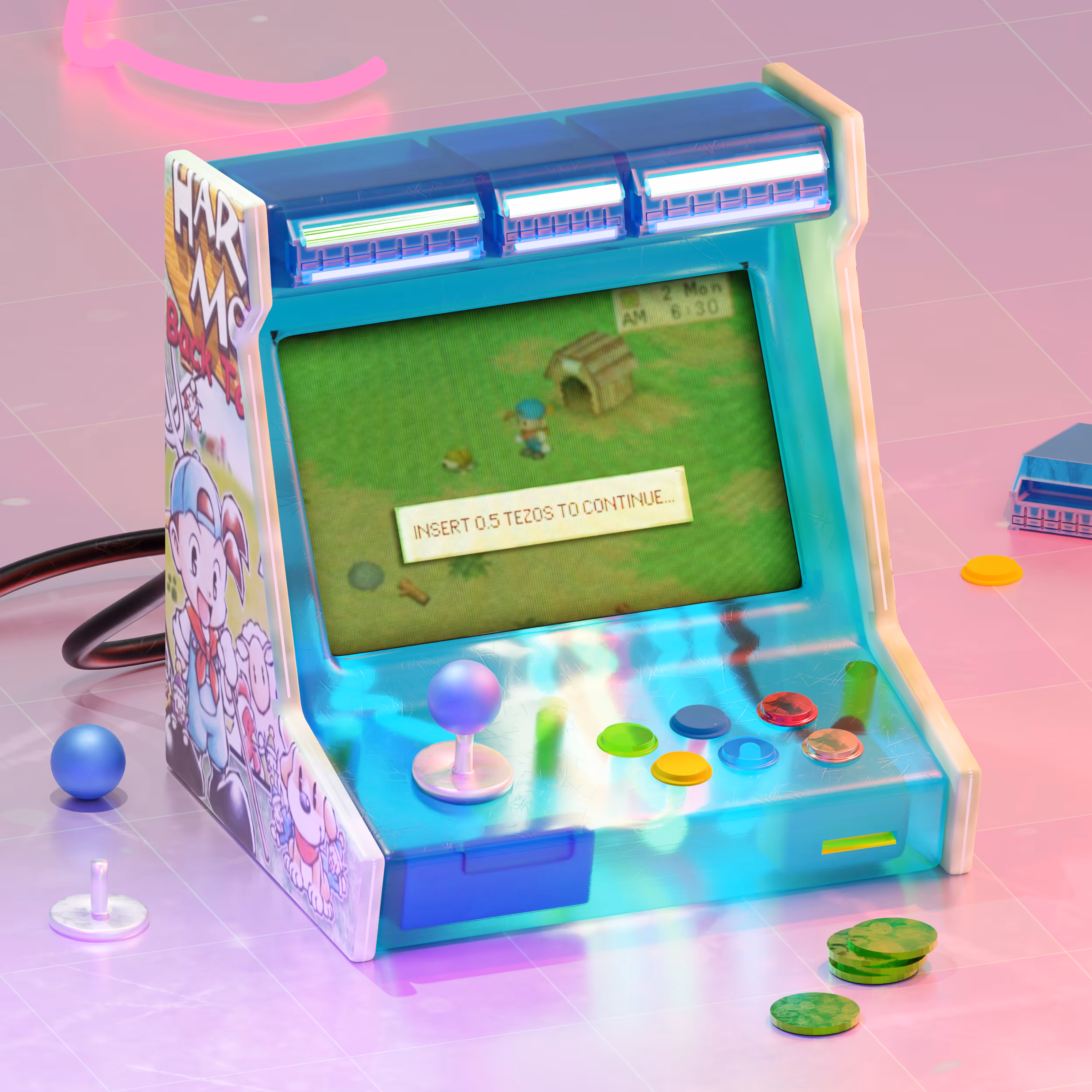 ToysOBJKT007: H=nvest moon Back to the Arcade