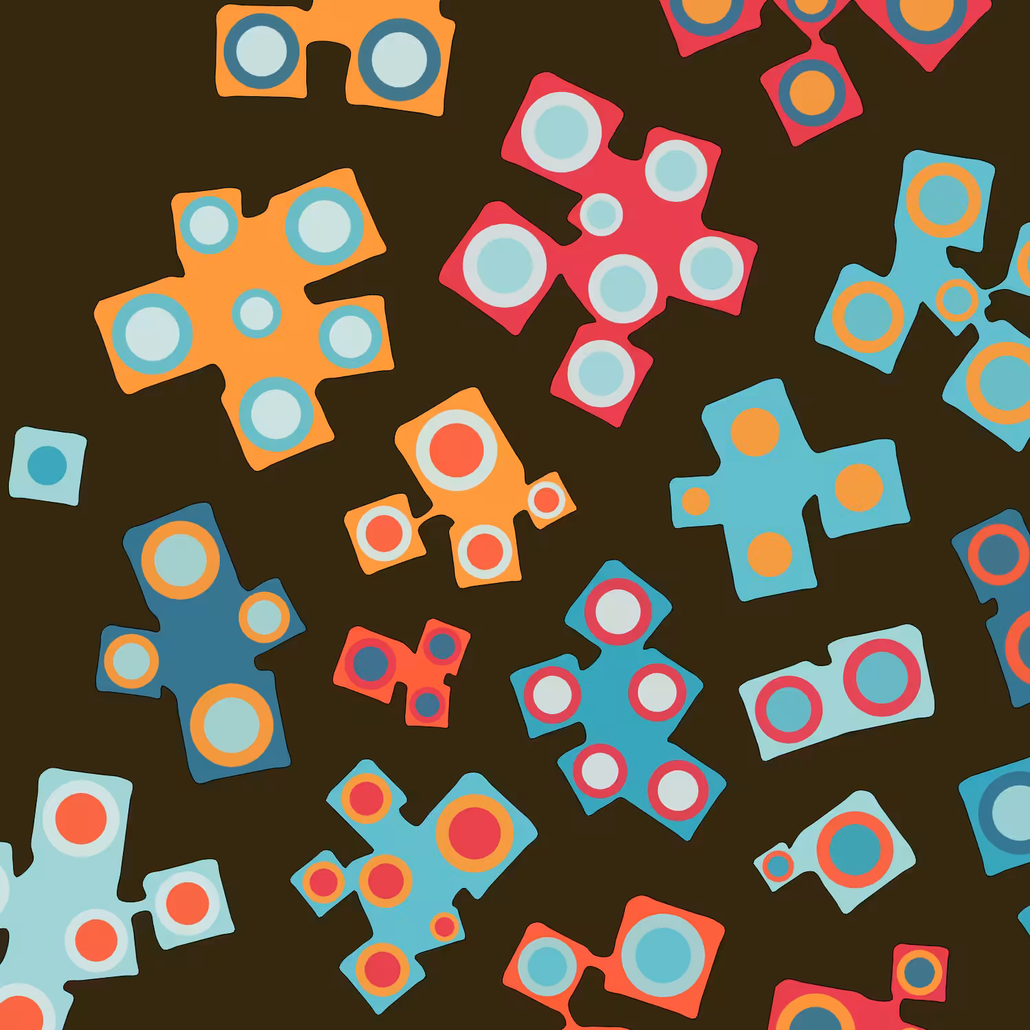 Geometric colorful shapes (Free edition) #58