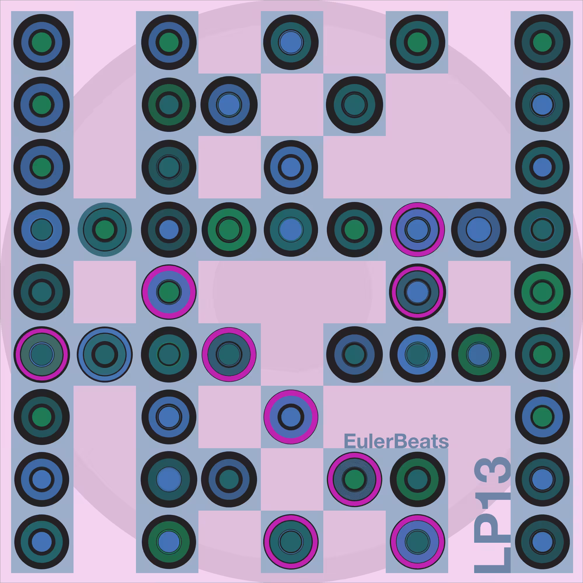 Eulerbeats LP13 Generative Cover Art: #51