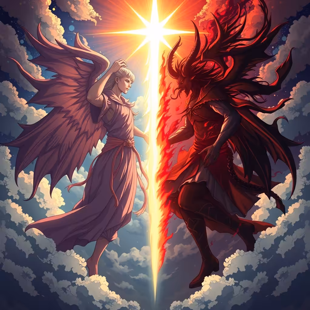 Crutnix Imagination : Eternal Clash: Light vs Darkness