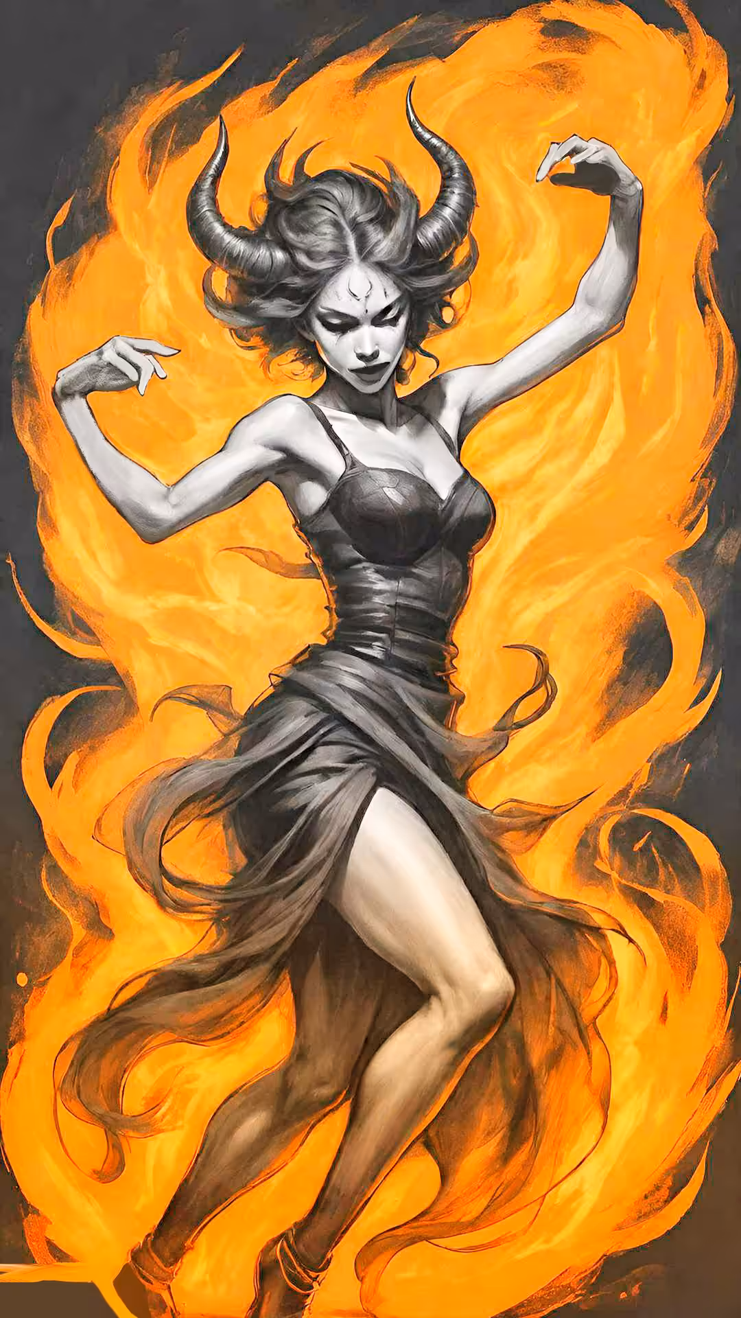Ember Dance of the Infernal Temptress