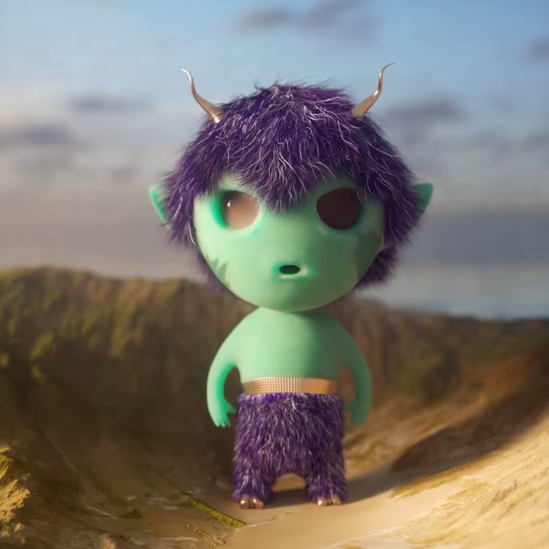 Strange little highlands monster