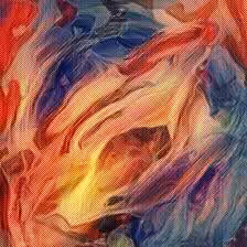 Perfect Abstract Art Polygon: Under the Golden Sun 