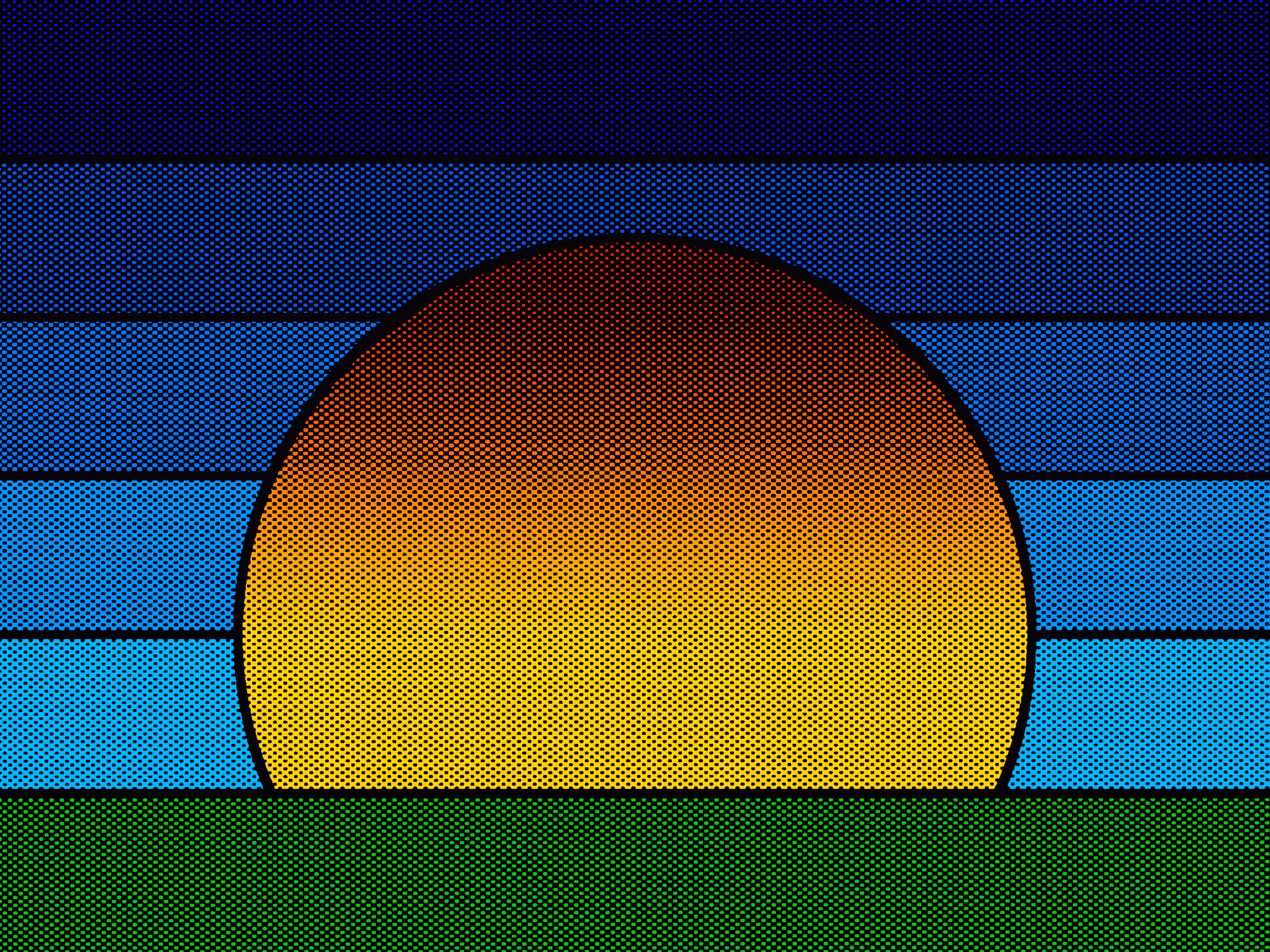 Sunrise at Pixel County