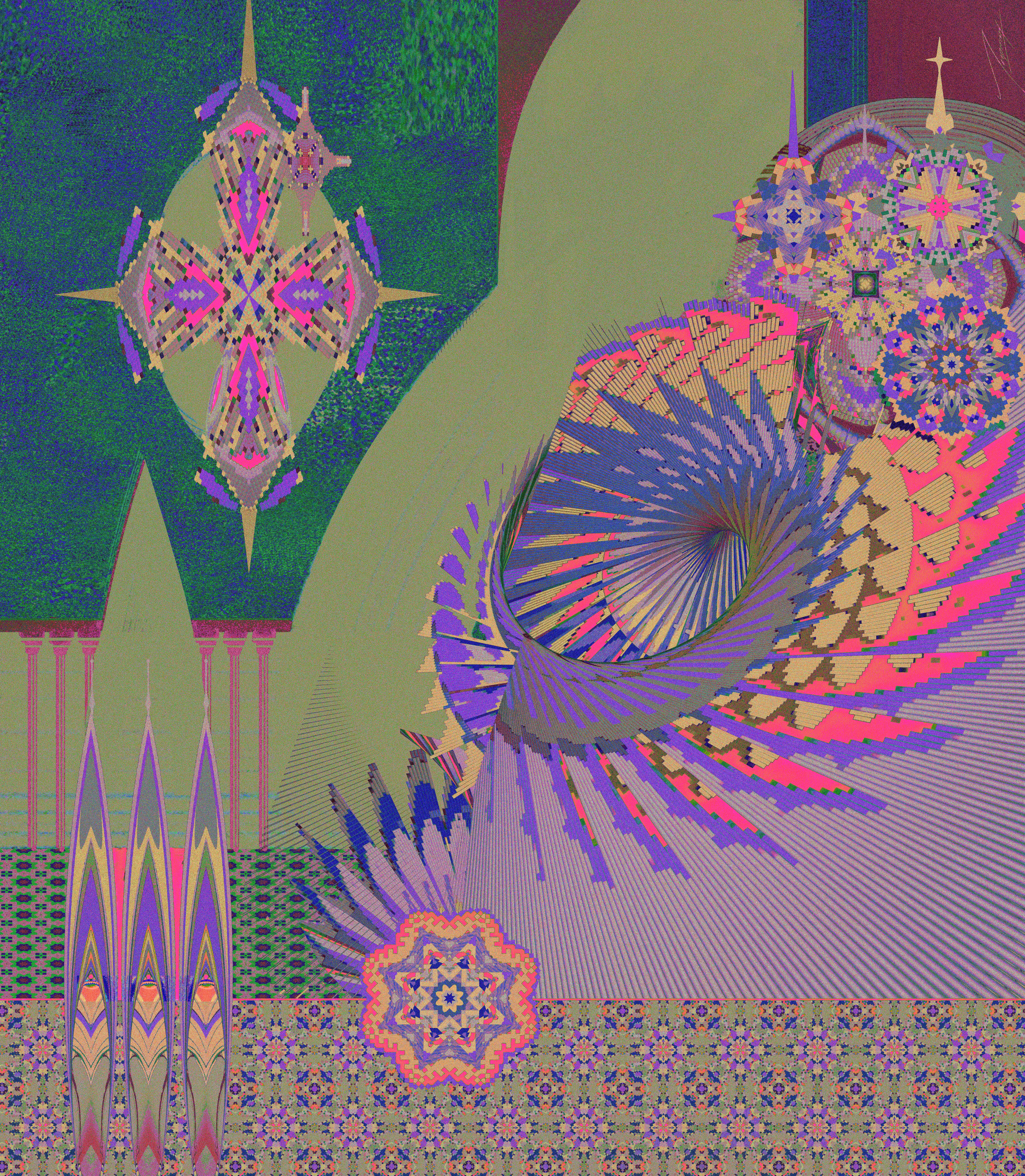 Digital Expressionism: Playing with Legos in the Flower Garden