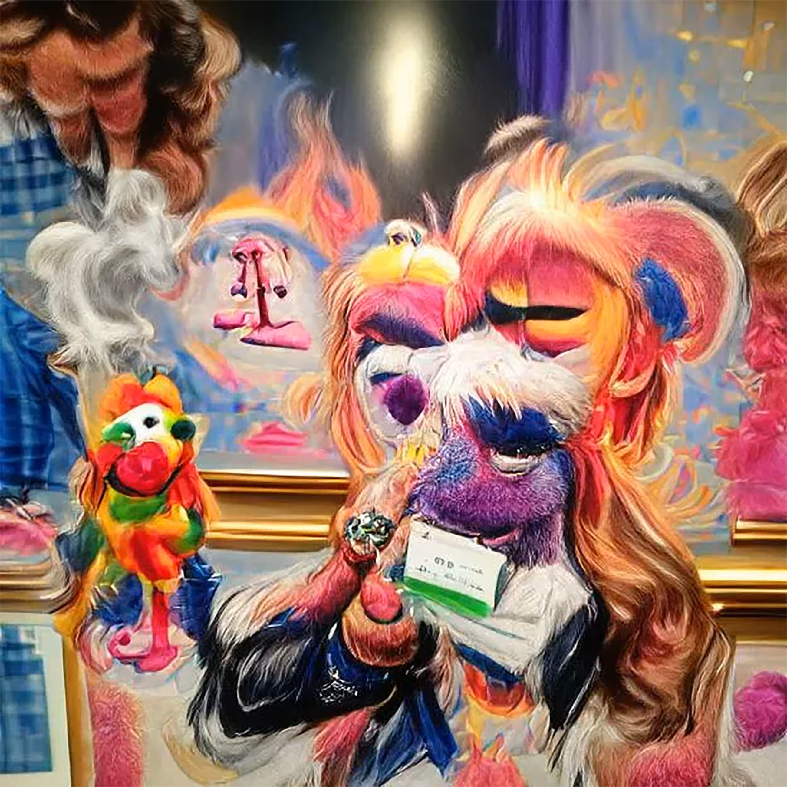 smoking meth with Lisa Frank at Christie's Auction House