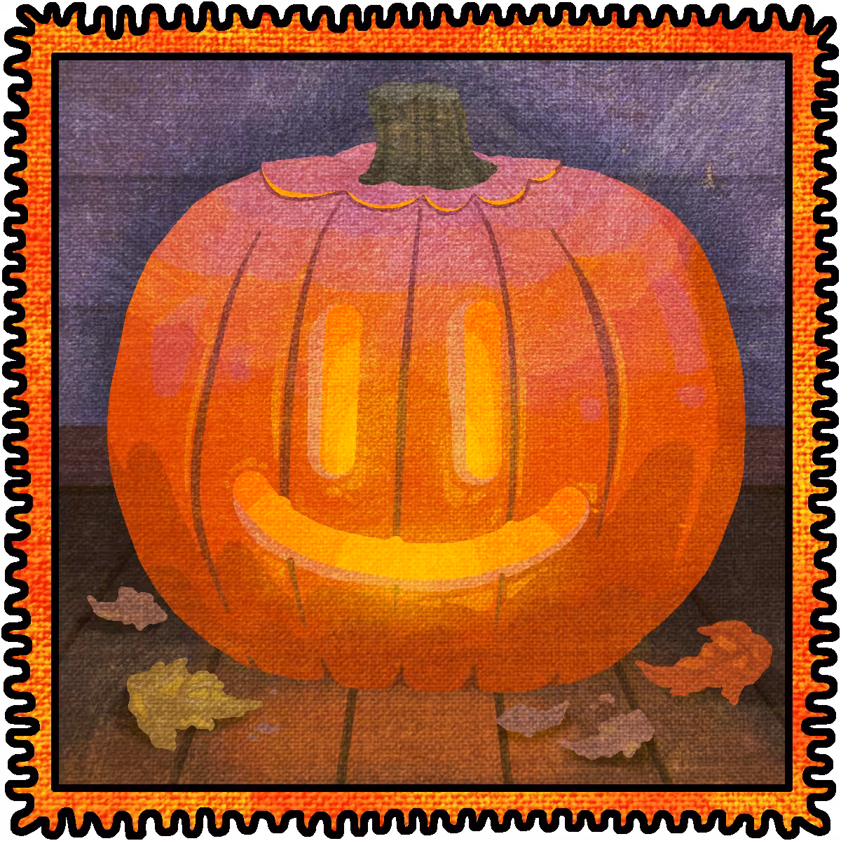 Jack-o'-Lantern Stamp