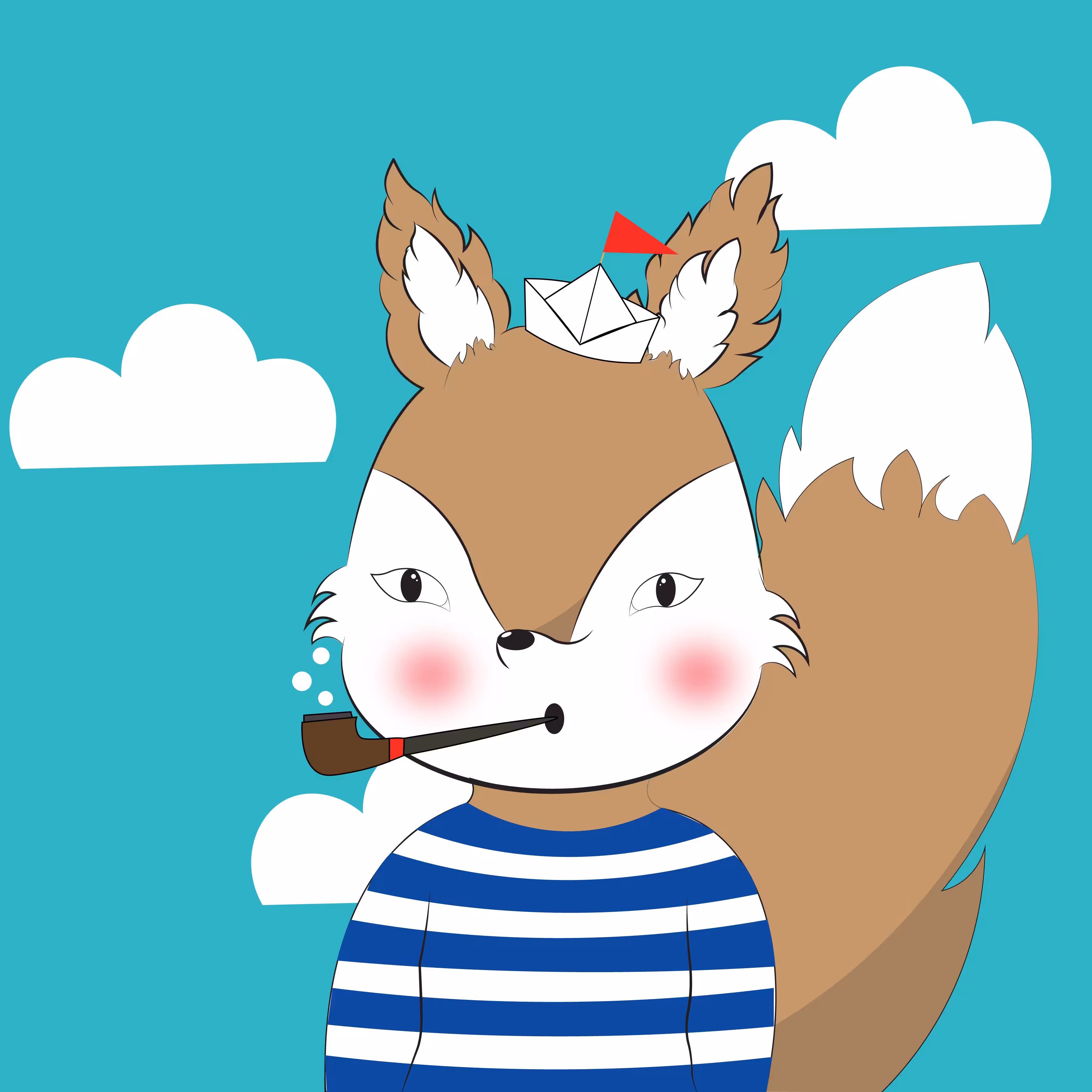 cloudy fox: sailor fox