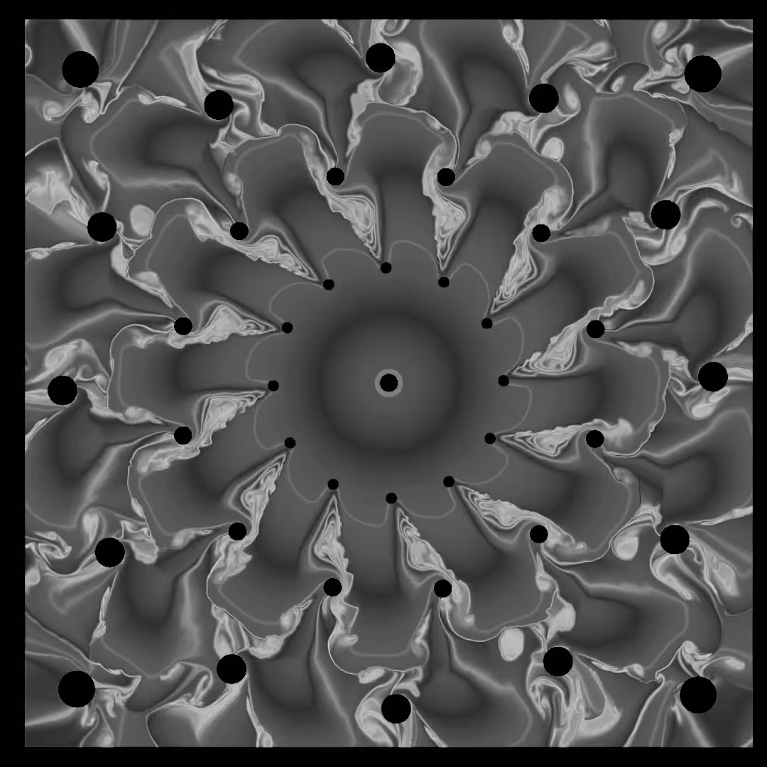 Tie-Dye Rotation  -Grayscale