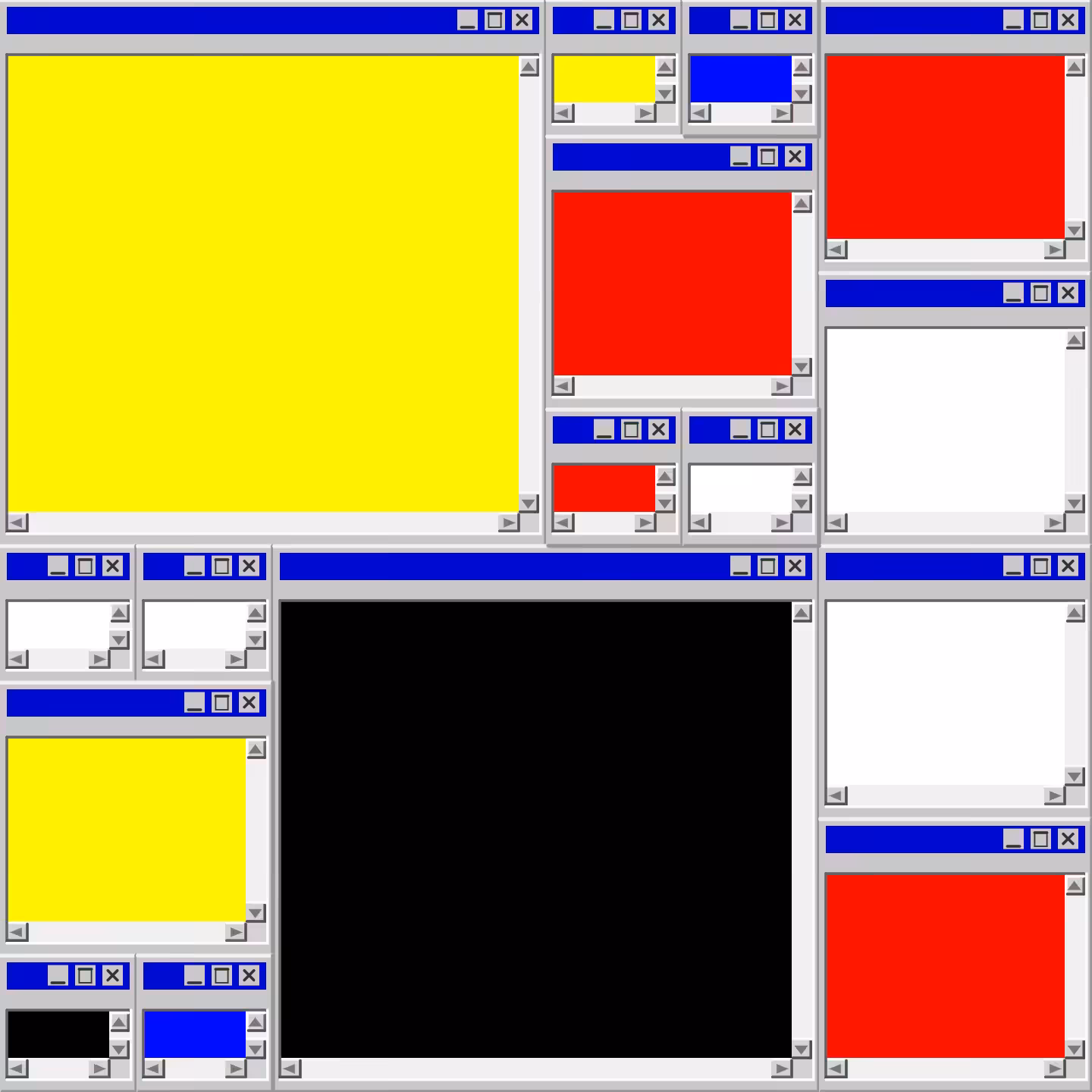 Mondrian's Desktop II #13