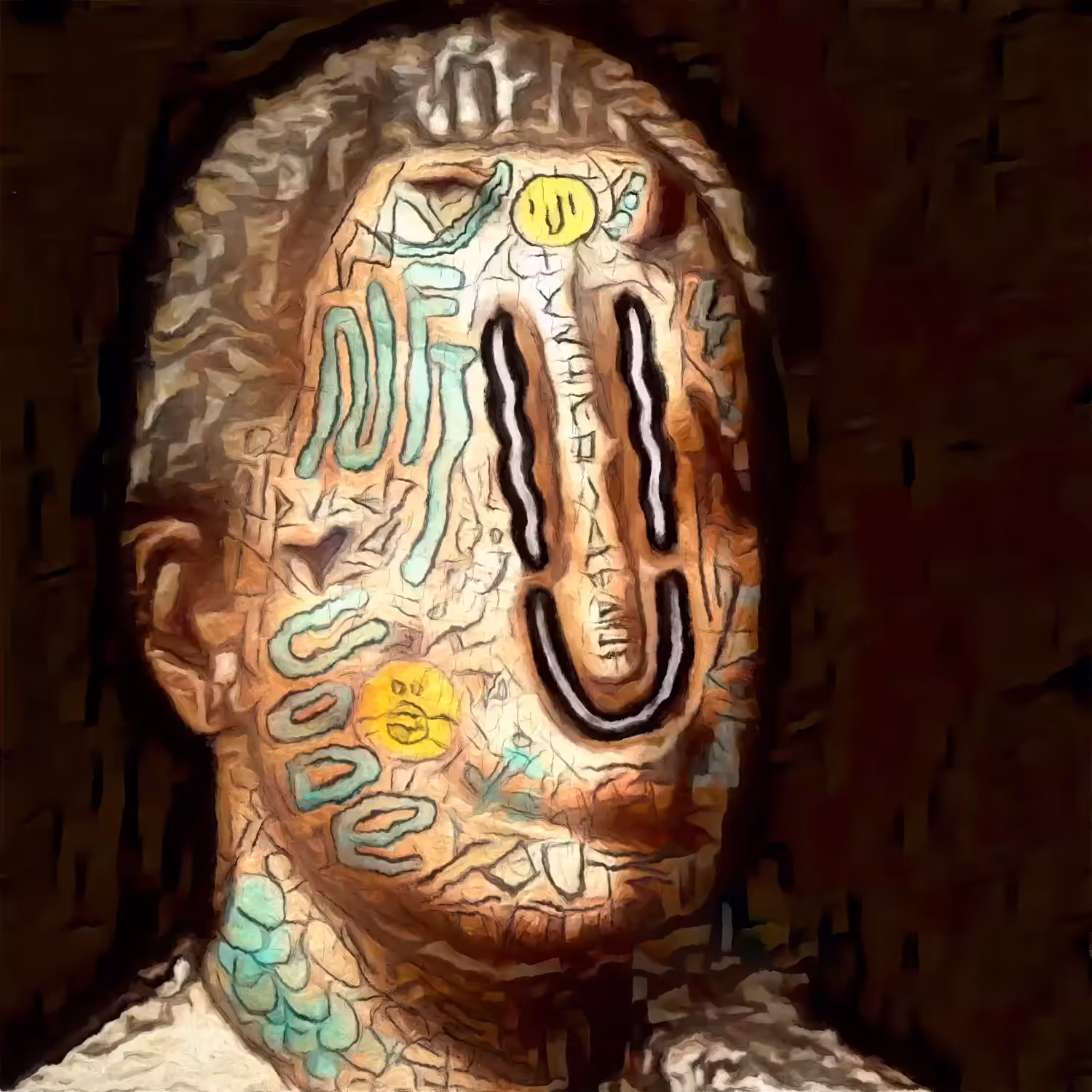 CryptoVandalized AI art portrait #001
