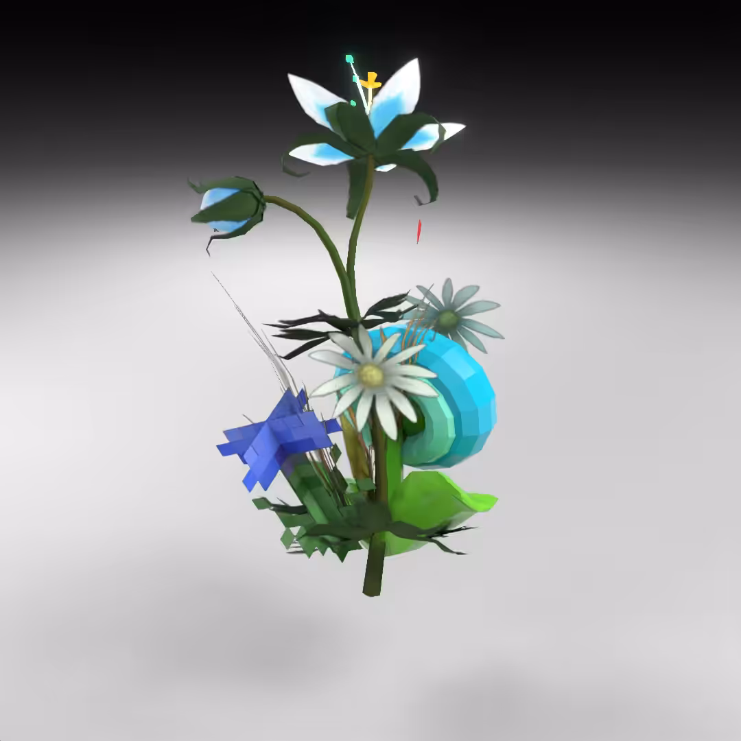 Hand-hacked Bouquet 89