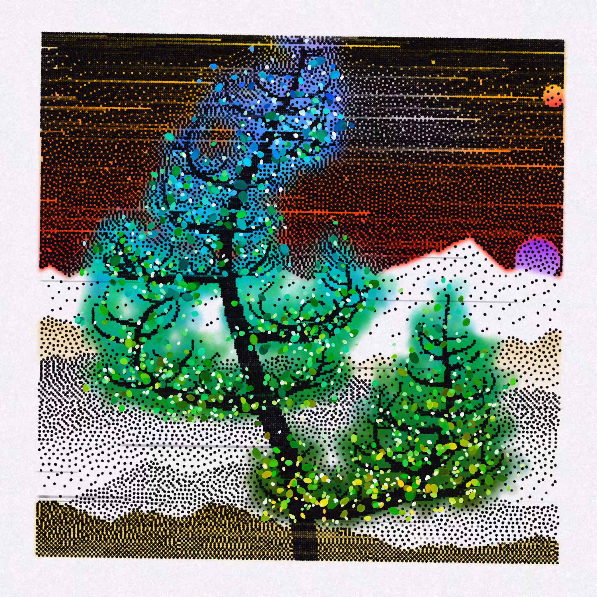 Dithered Branches #143