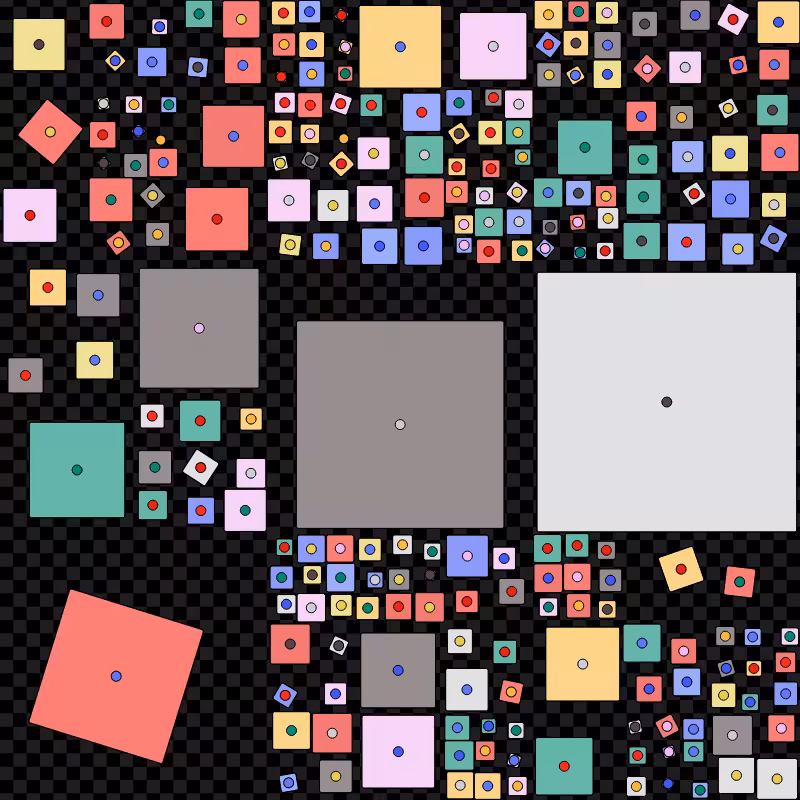 Hanging Squares #4