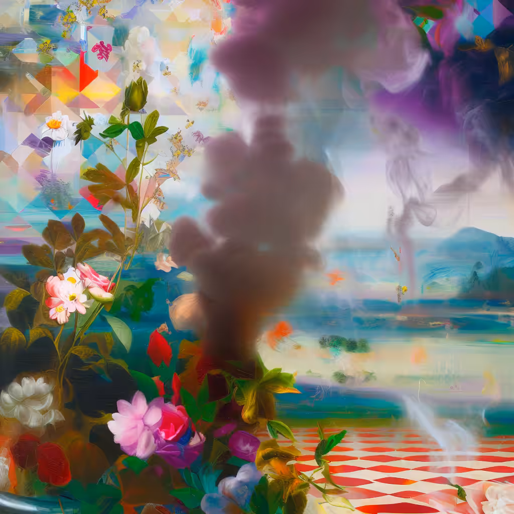 Flowers & Smoke | Harlequin Landscape | 2