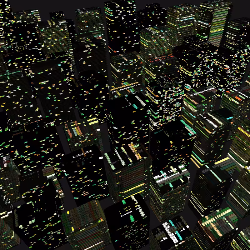 Night city glow #62