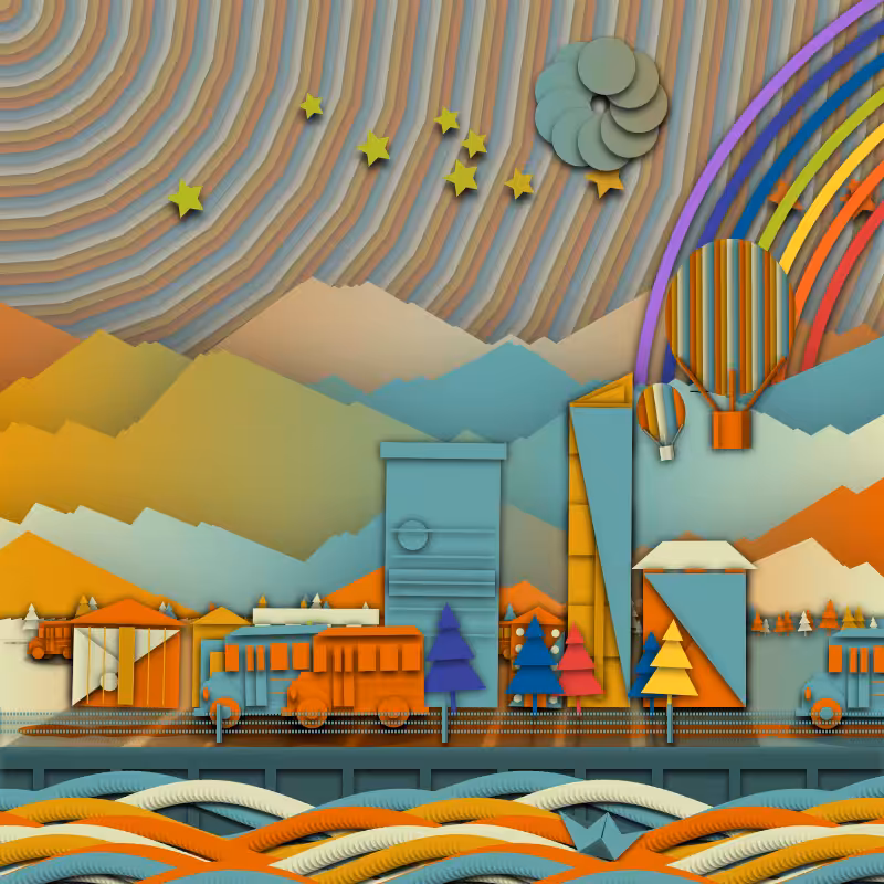 Paper Art 2.5D #80