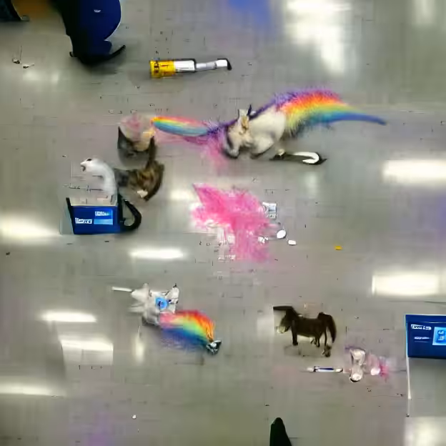 rainbows and kittens and unicorns making meth at Walmart