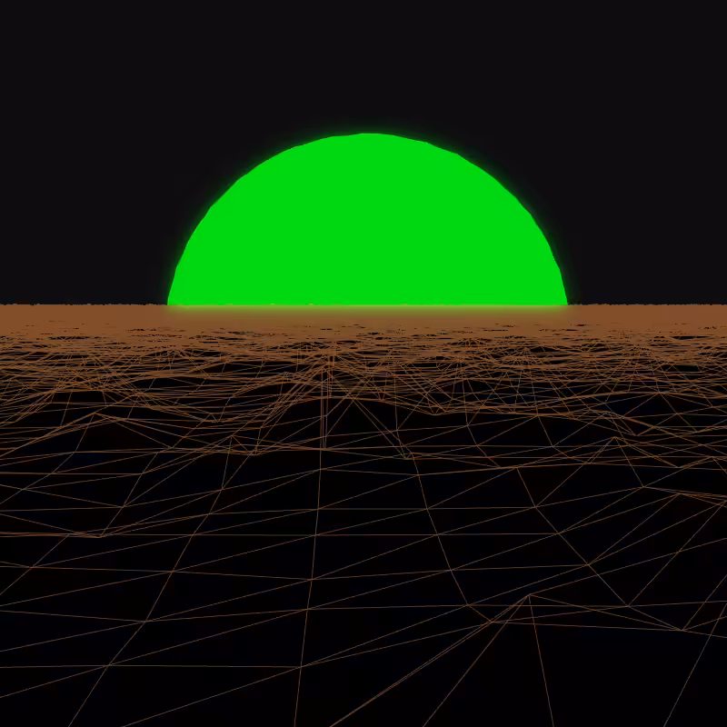 Generative Retrowave Field #48
