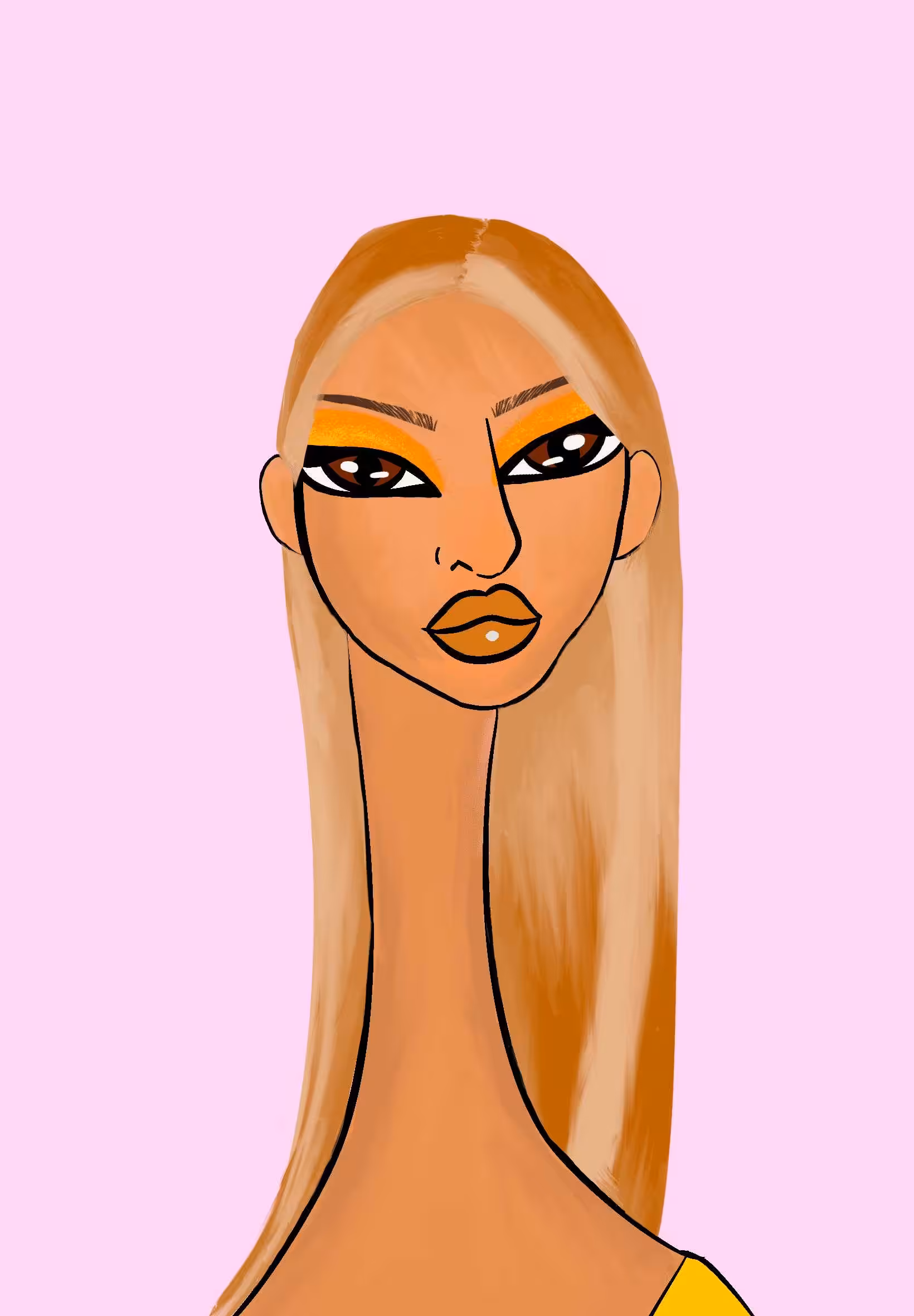 Long Neckie Lady #425