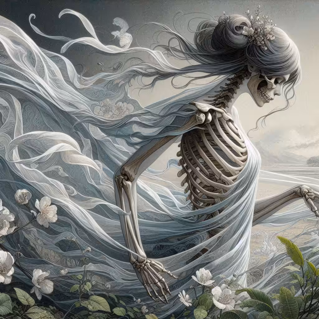 The legend of art: Beautiful skeleton