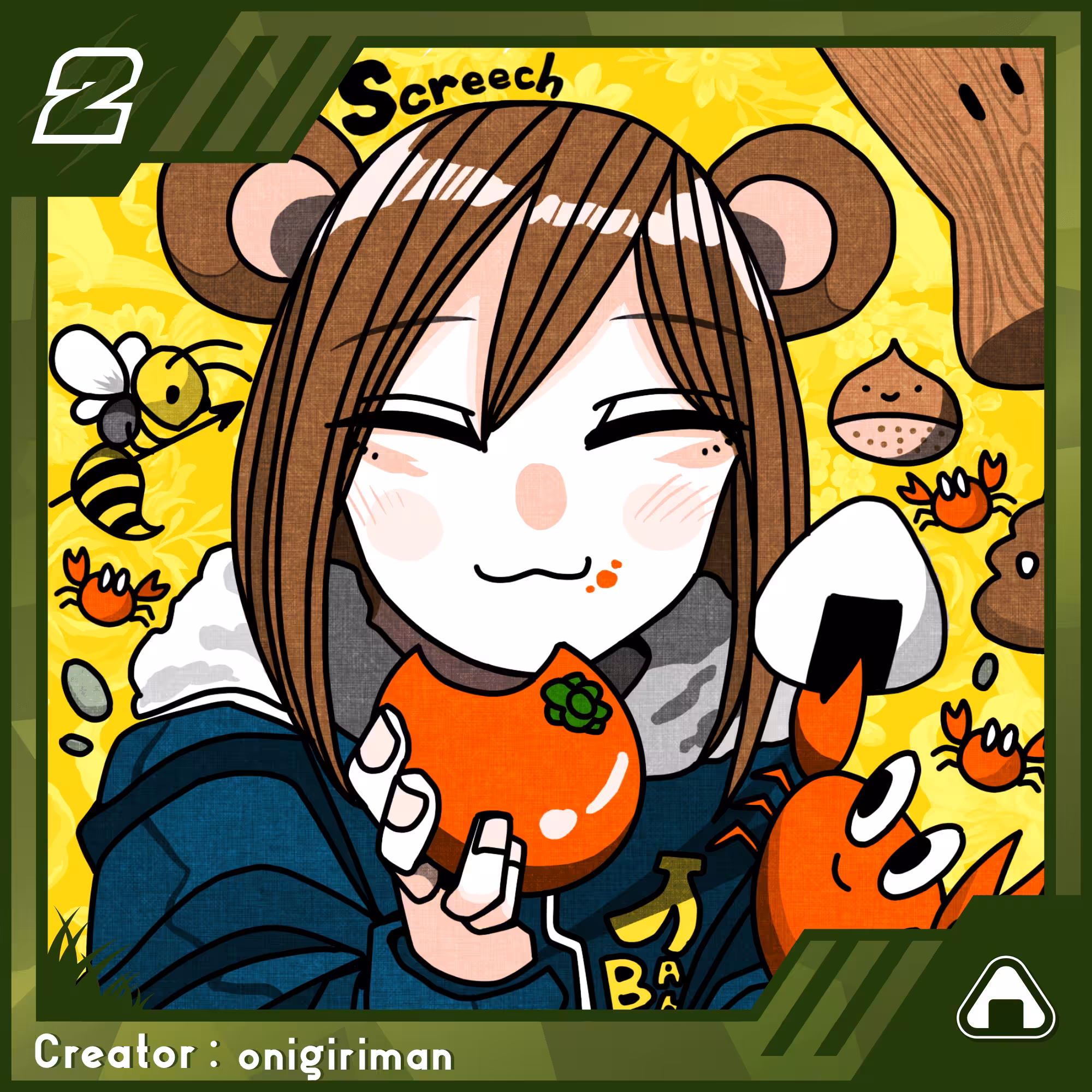 Monkey Girl with Crab_NFTxC_02_02