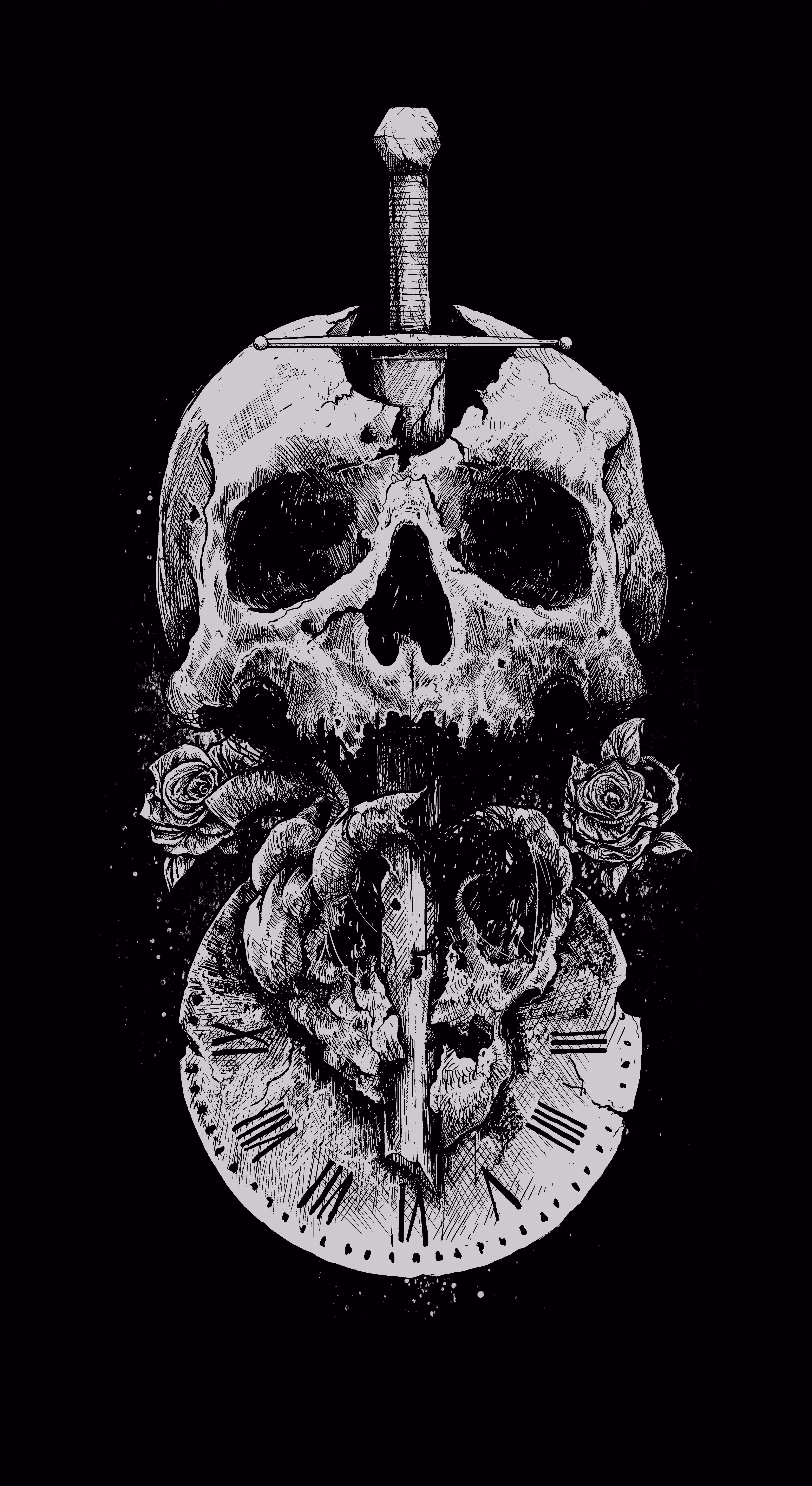 love hate and death (black version)