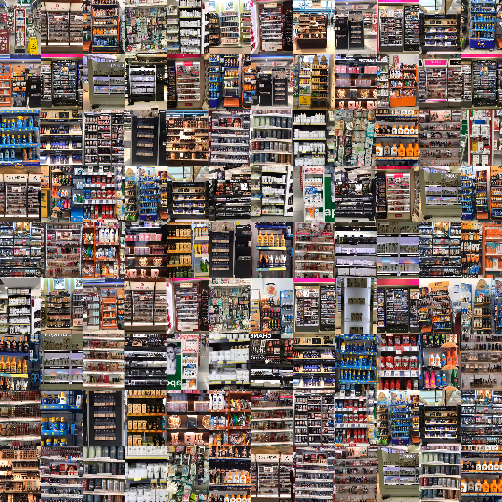 007 Cosmetics @ Supermarket, "SHELVES" collection, static image.