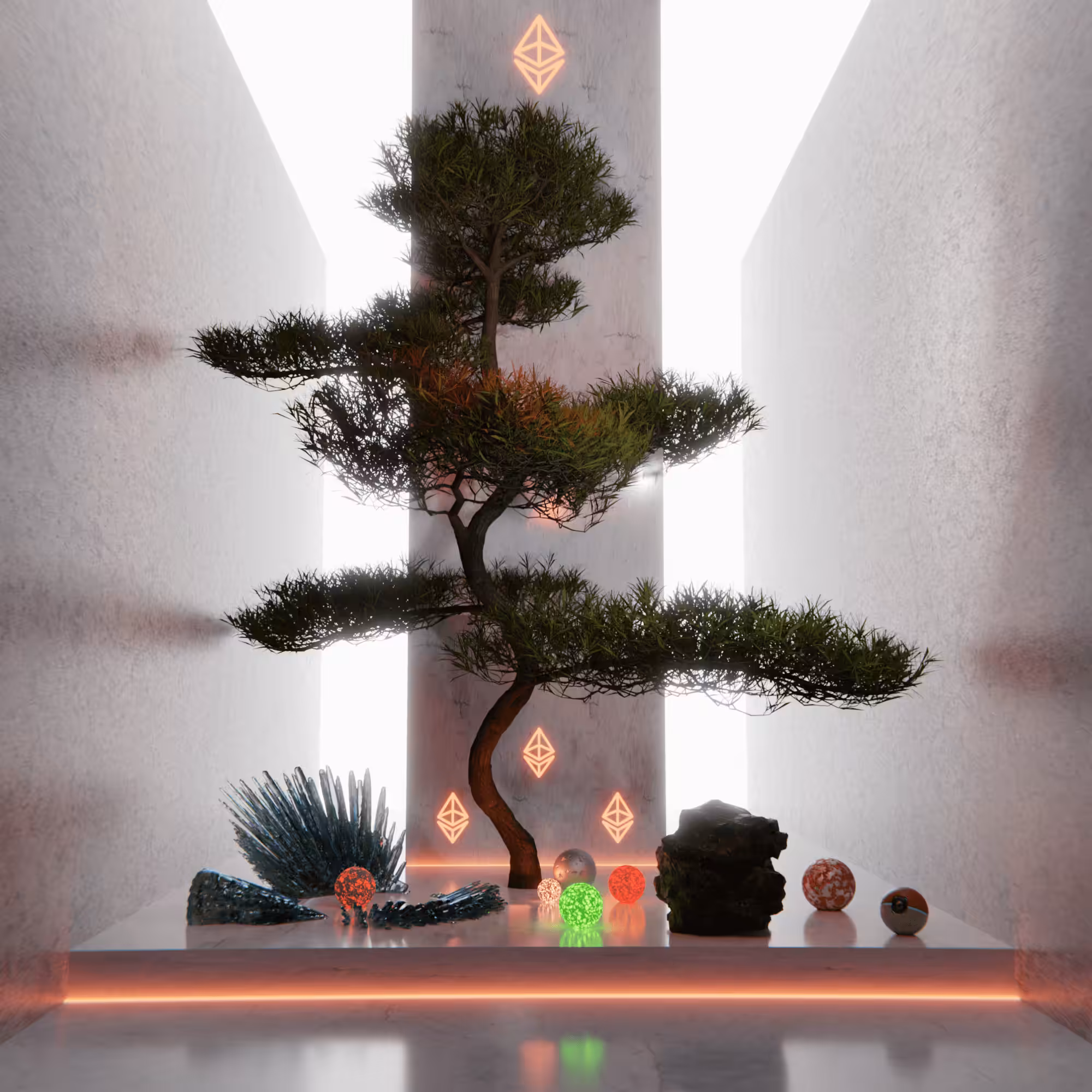 The Ethereum Forest #0010 - Buddhist Pine #10