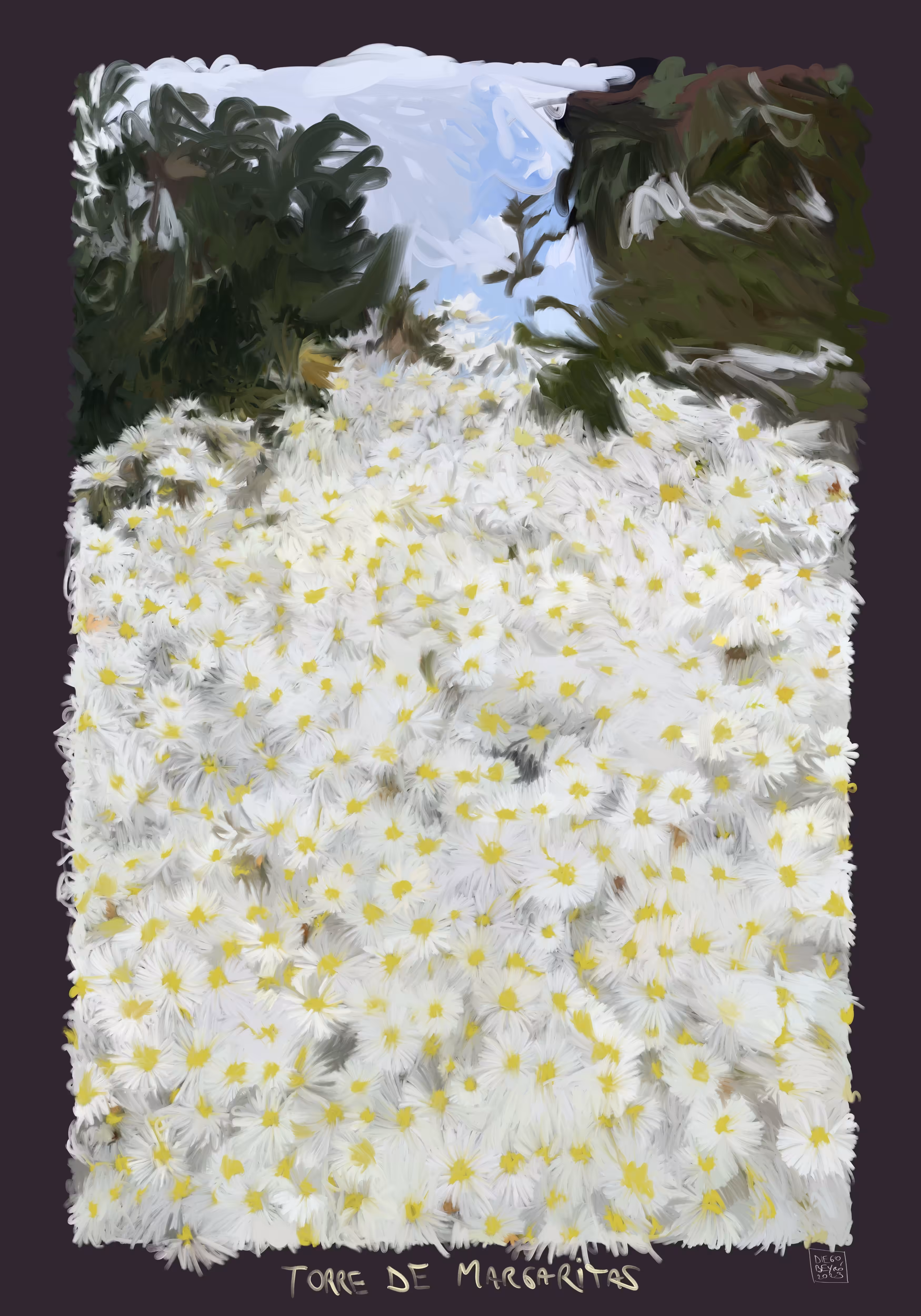 Digital artworks: Daisy tower