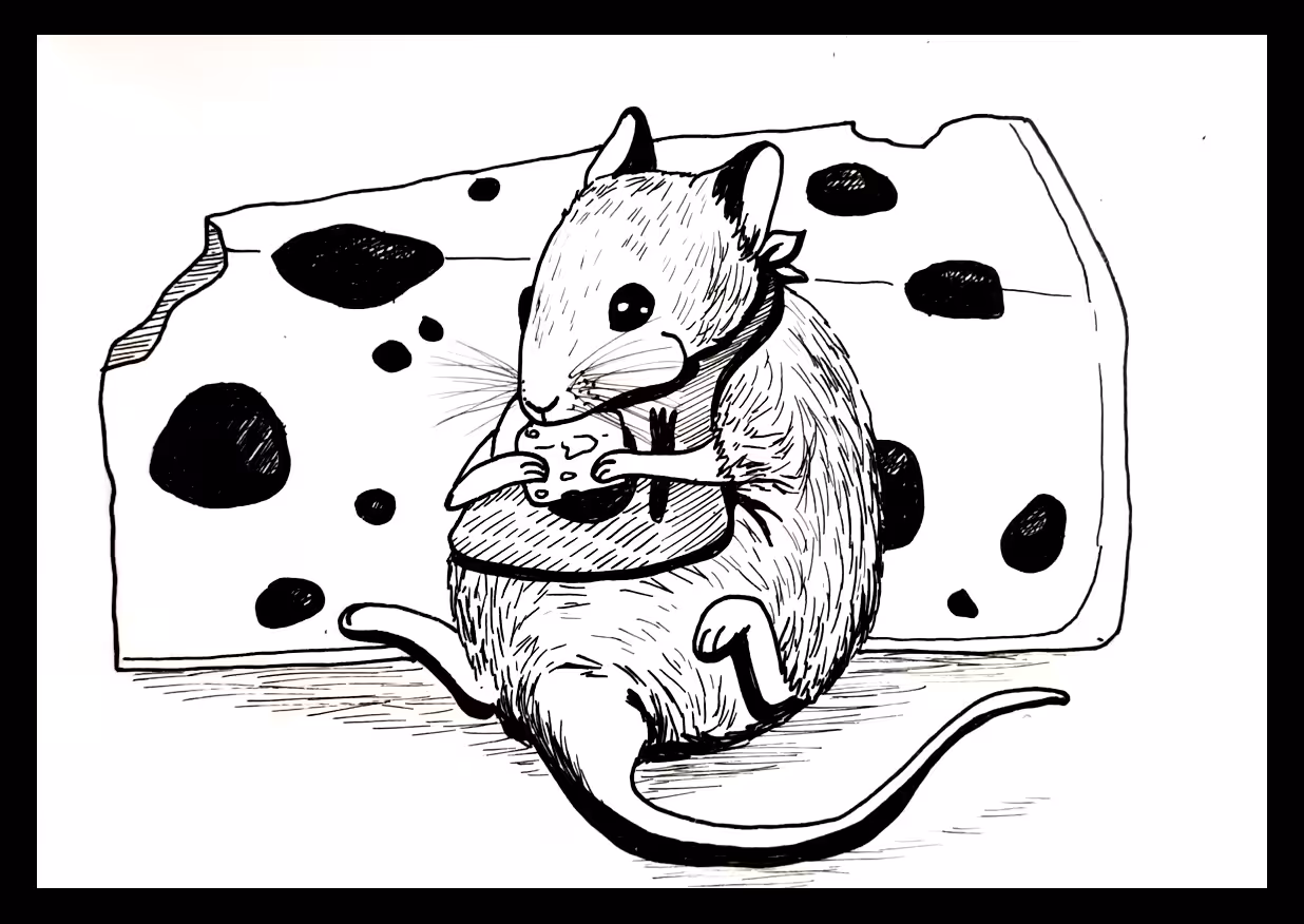 Inktober 2021 Day 31: Cheese