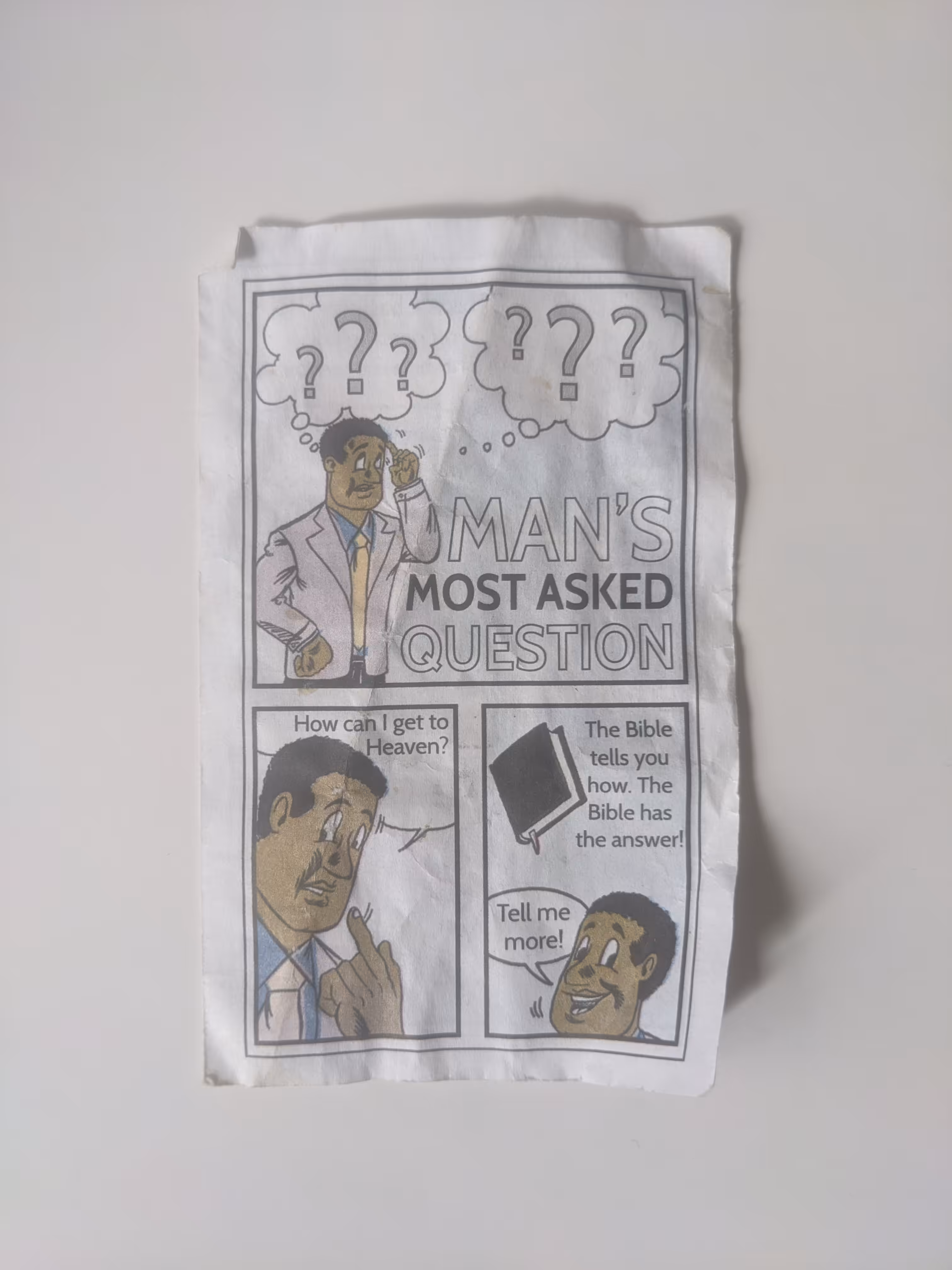Subway Jesus Pamphlets: Man's Most Asked Question