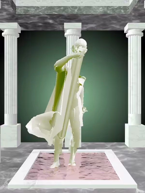 HeavenComputer: The Arguing Matte Green Woman #3740
