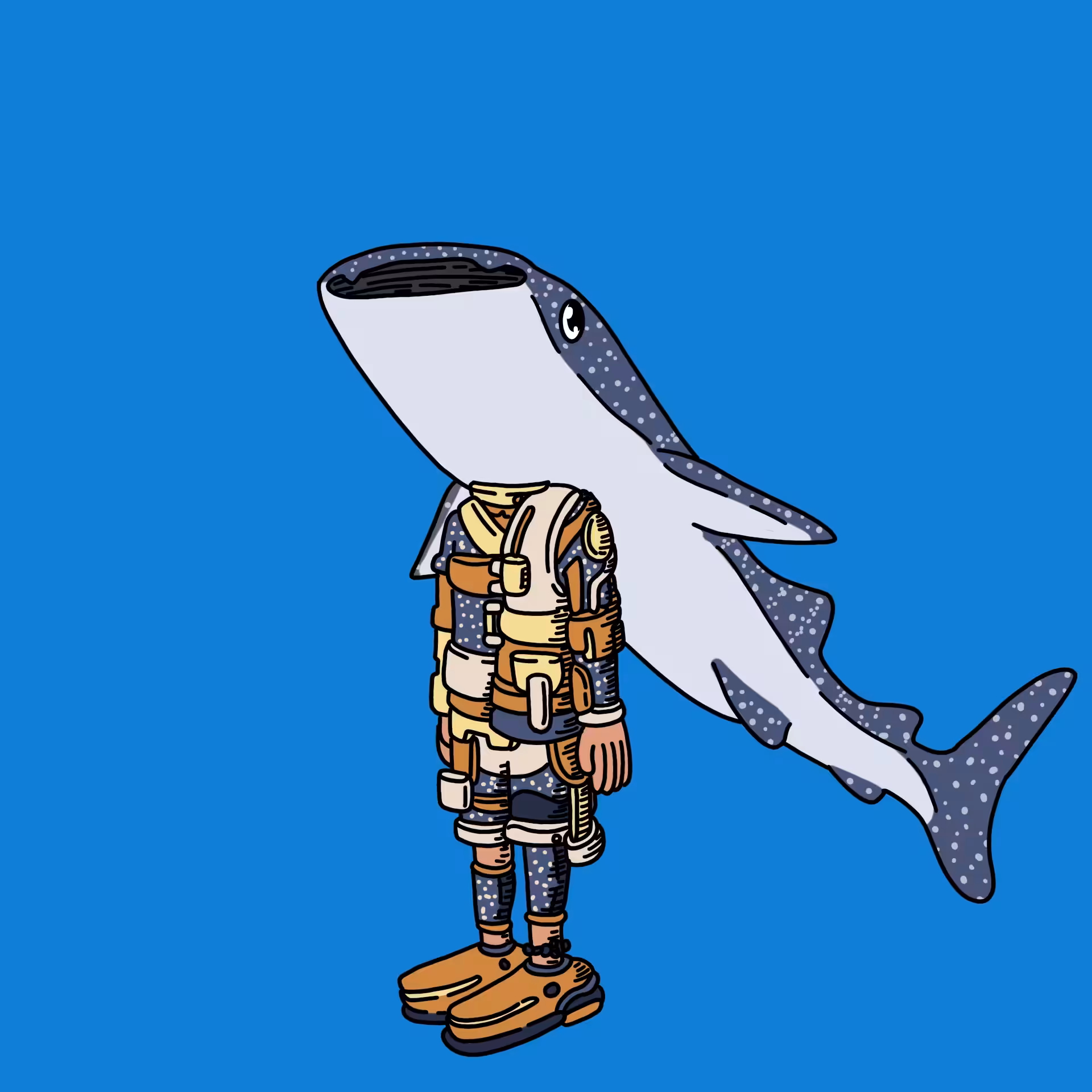 Marinebiologist  one eyed guy #00220