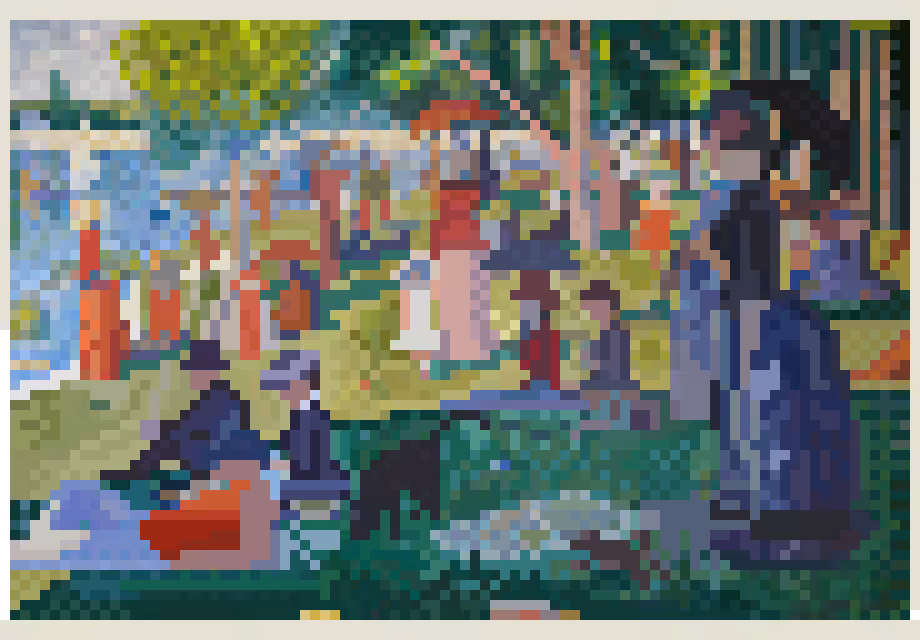 Pixel on La Grande Jatte 