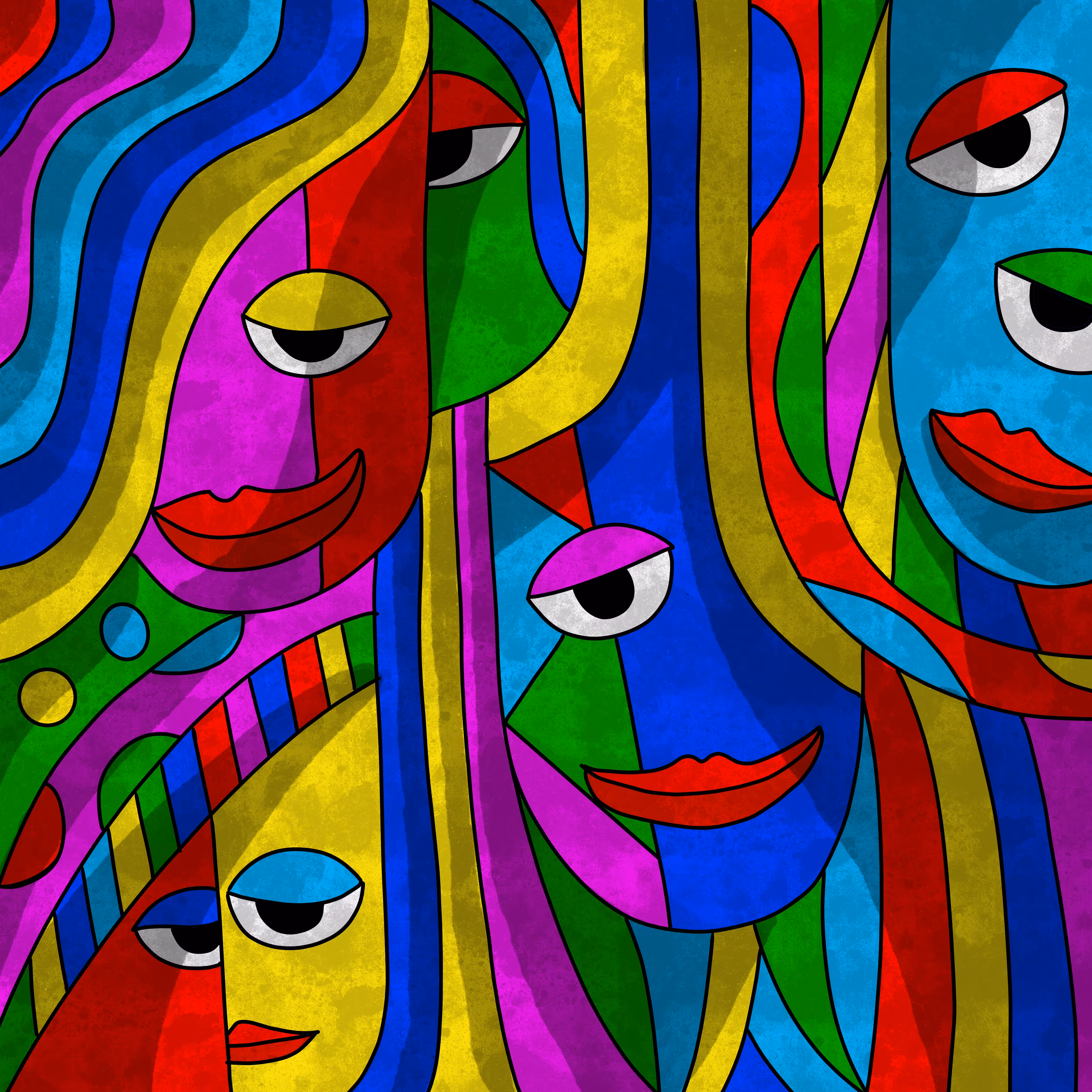 Abstract of a thousand faces 001
