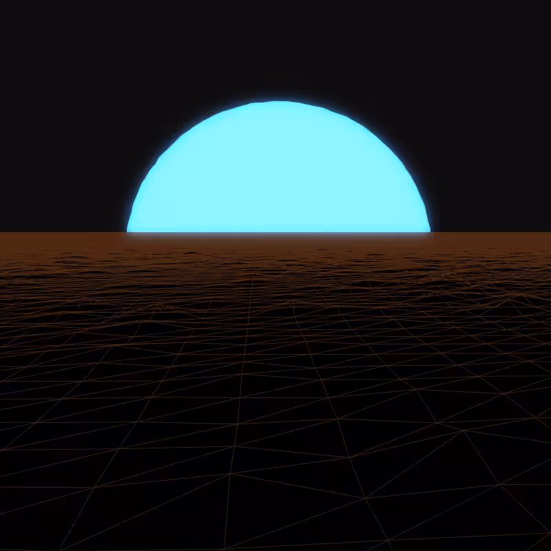 Generative Retrowave Field #5