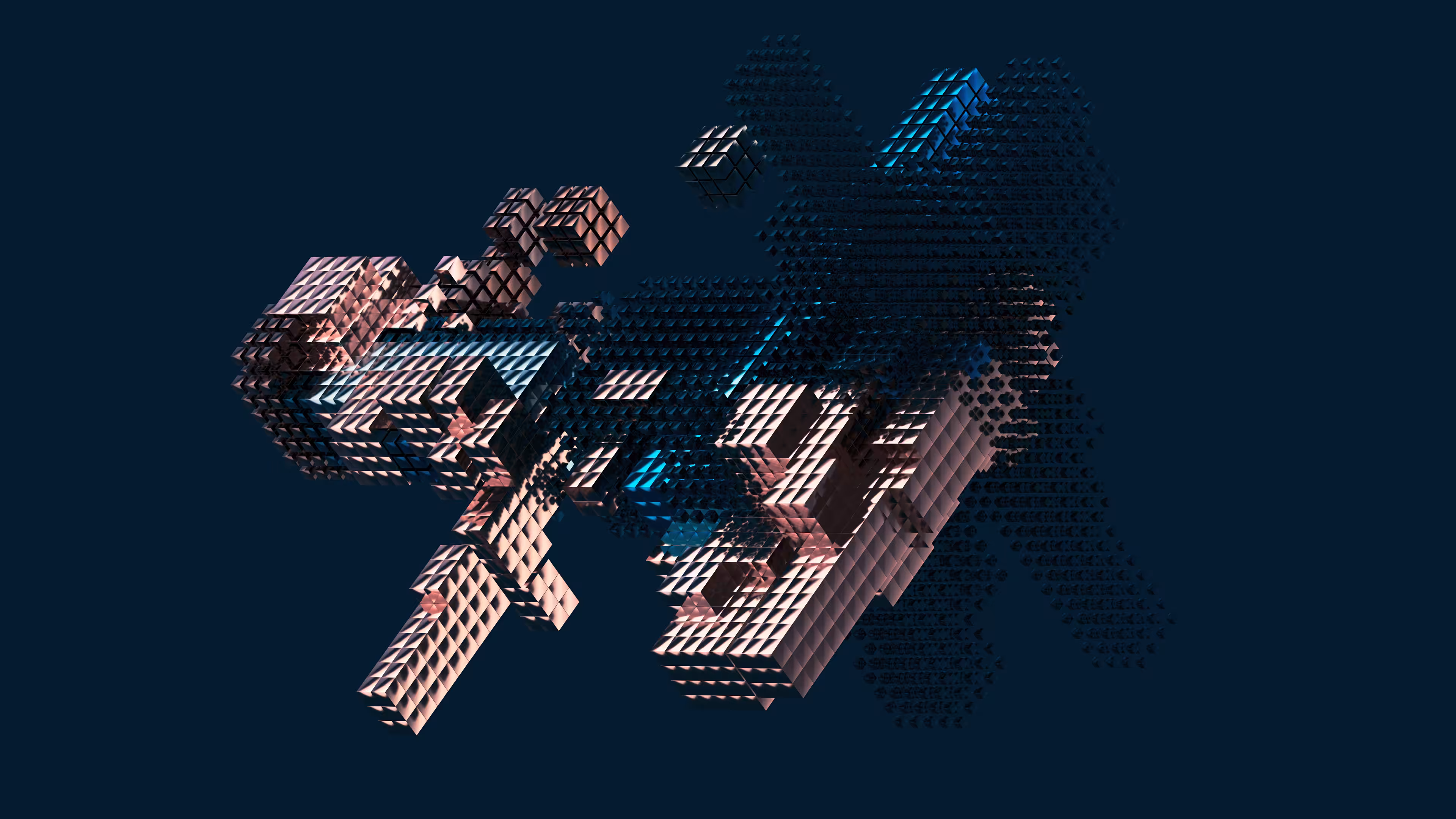 Precision primitive blue and rose