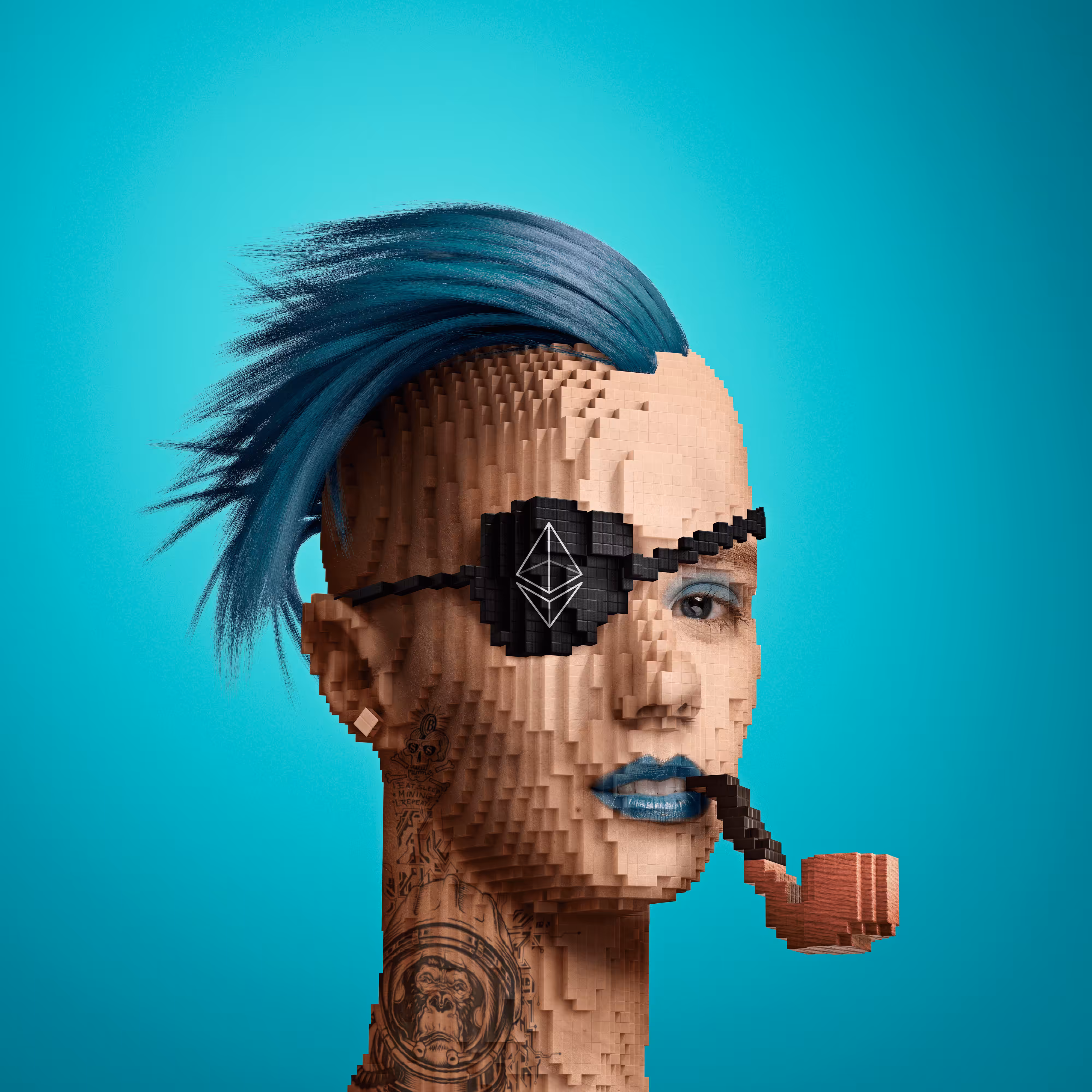 Block Head Punk 072