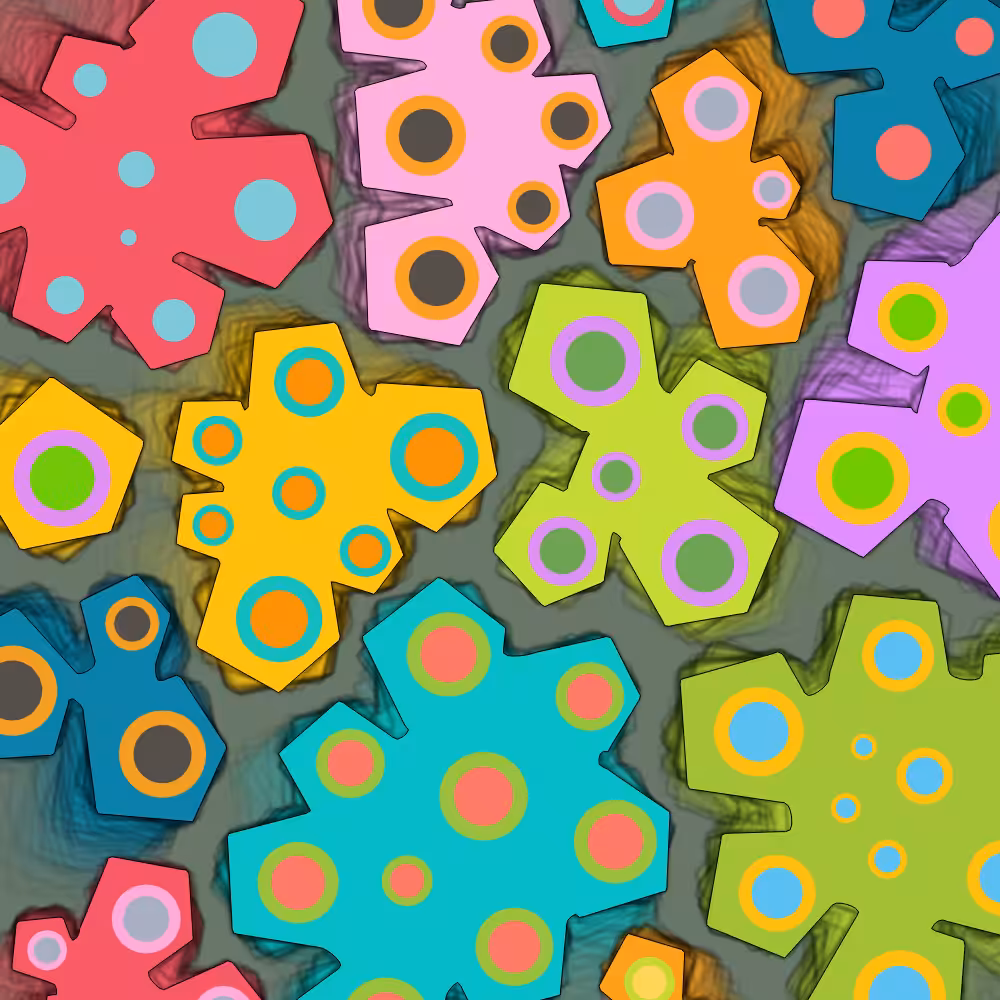 Colorful cartoon shapes(free edition) #7
