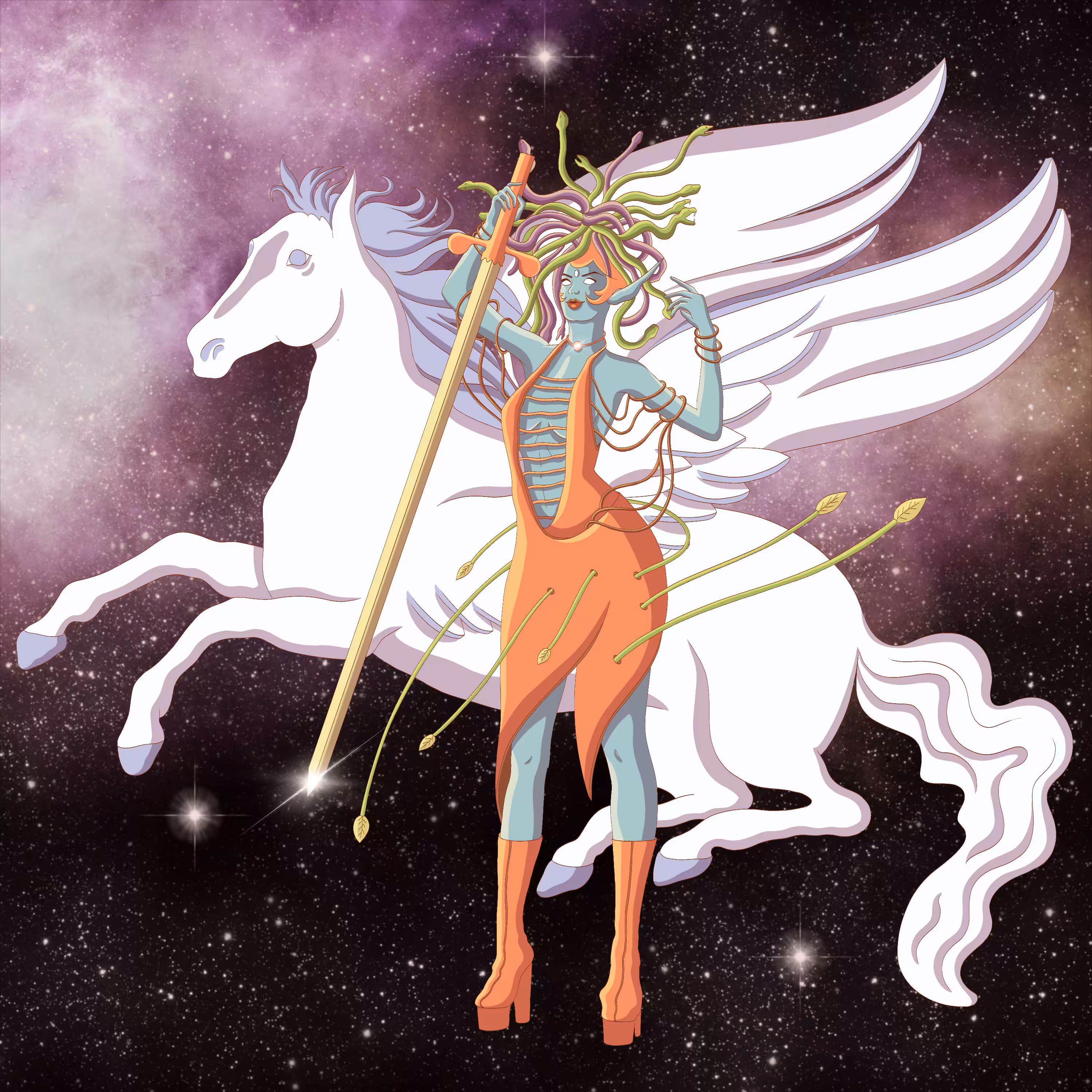 Medusa & Pegasus