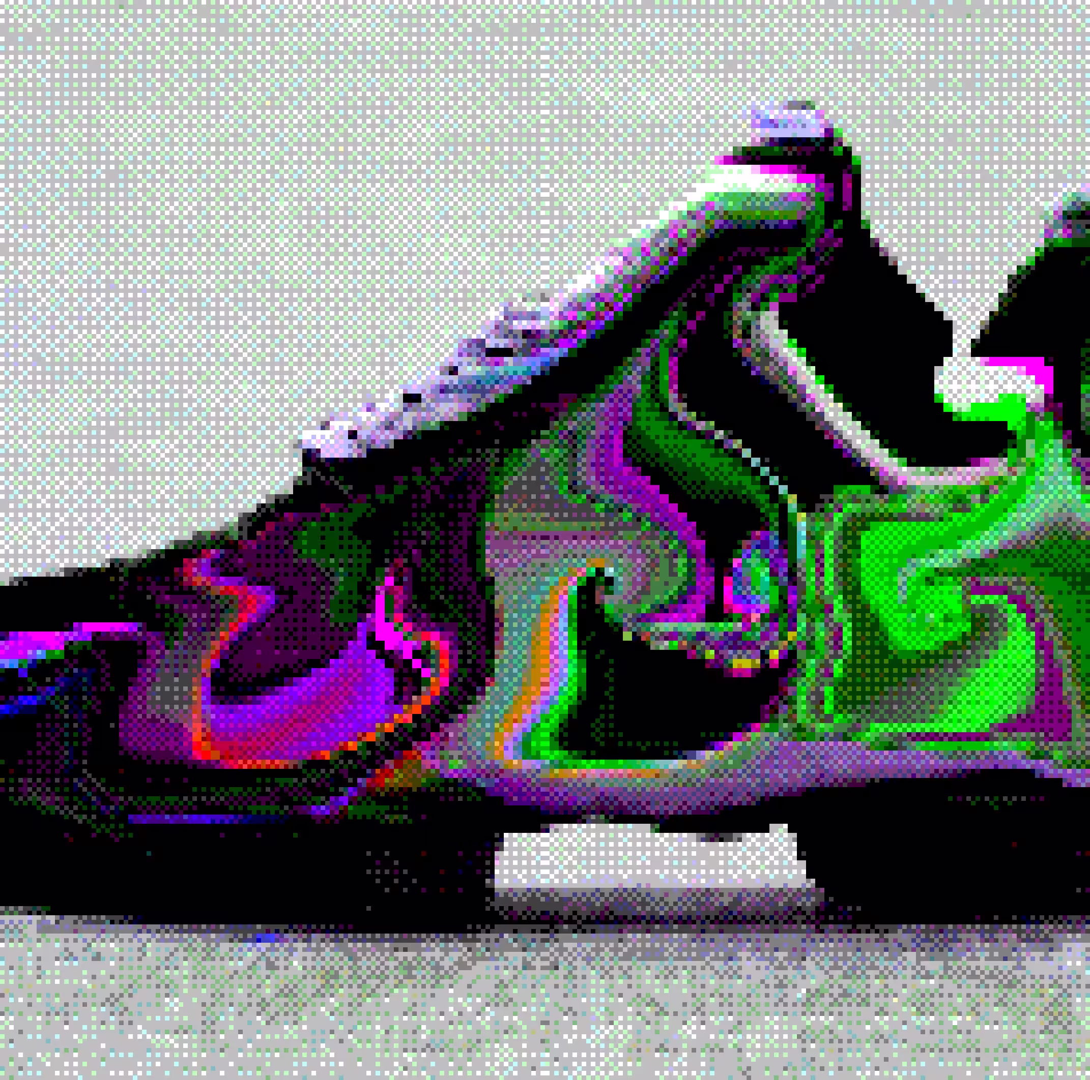 Reebok Instapumps Psychedelic Pixelated