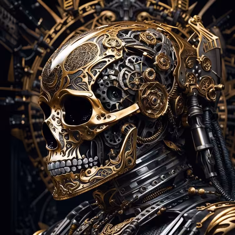 Skull cyberpunk