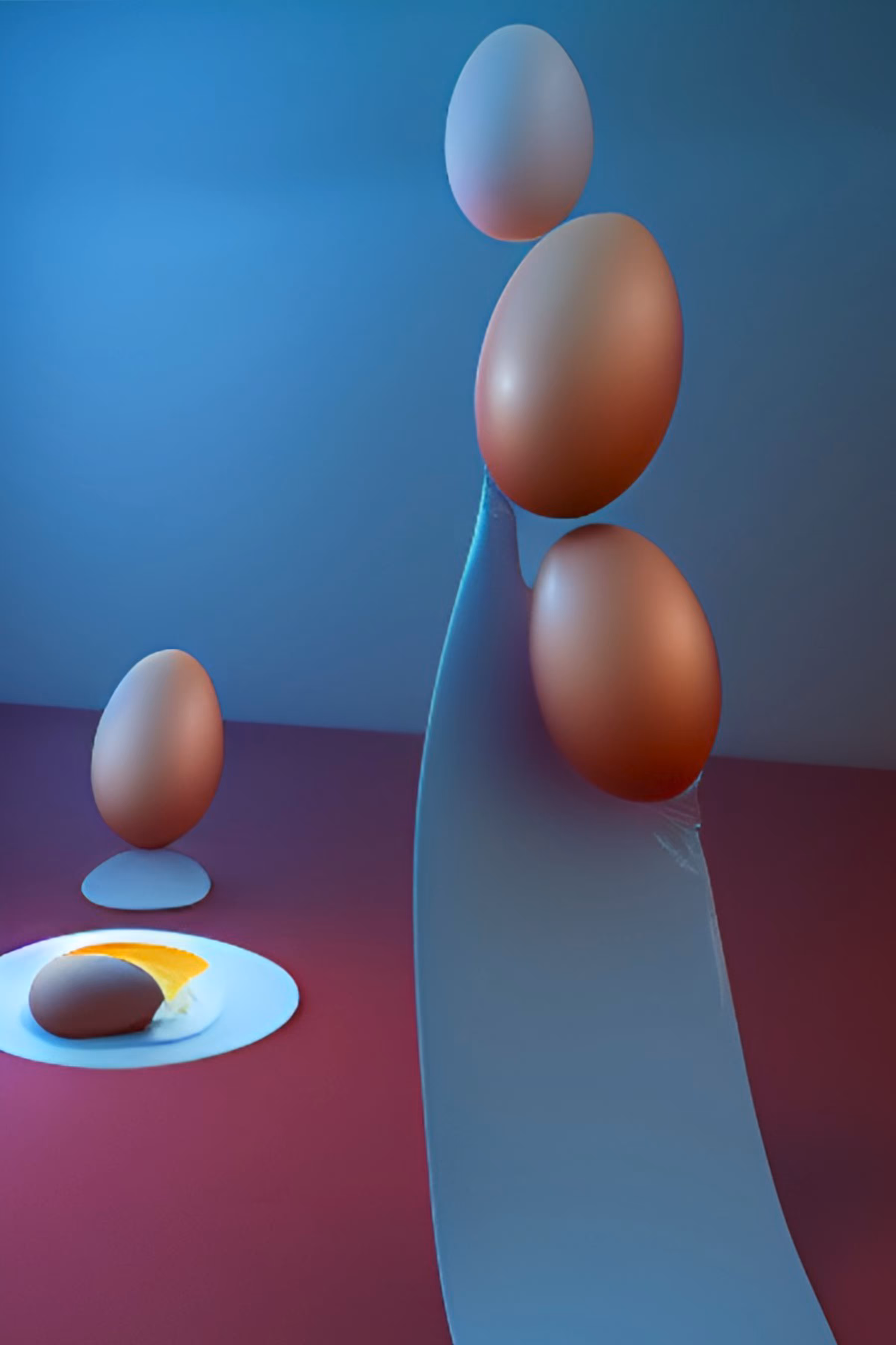 Phenomenology of Eggs: Funeral Rites