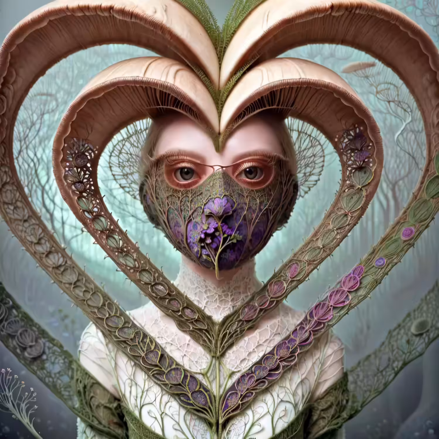 Mushroom hearts and sap